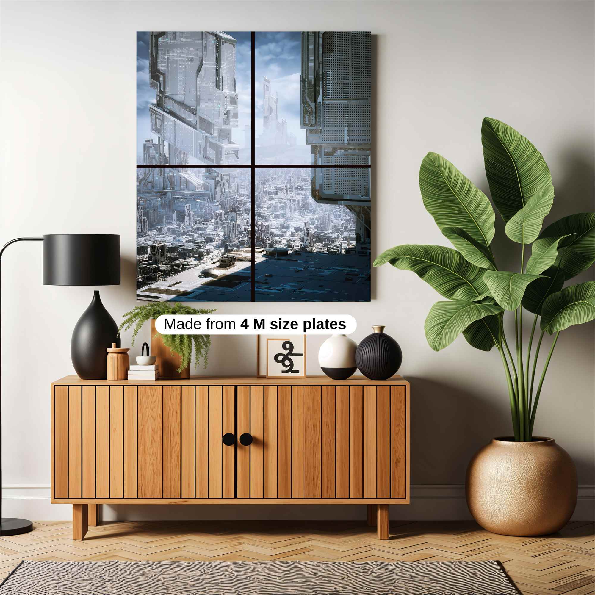 Futuristic Serenity Safe Wall Magnetic / M