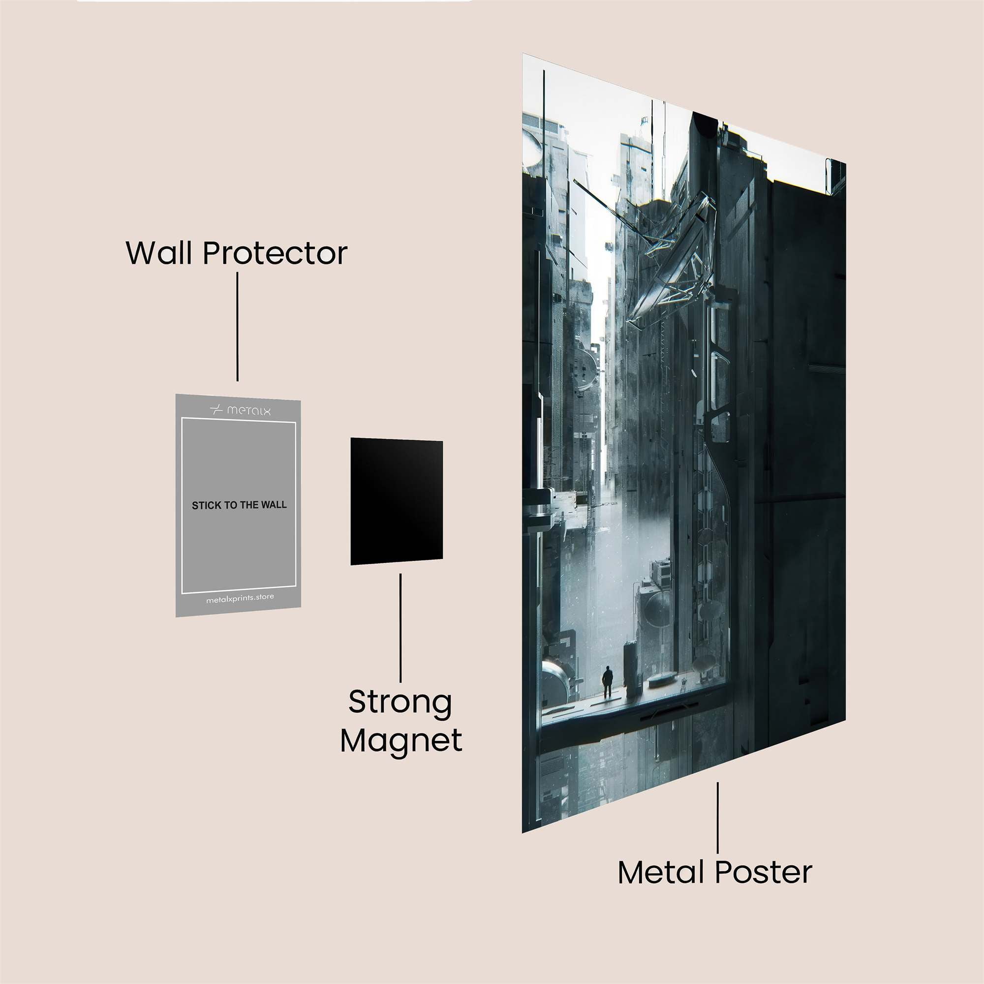 City Abyss Safe Wall Magnetic / M
