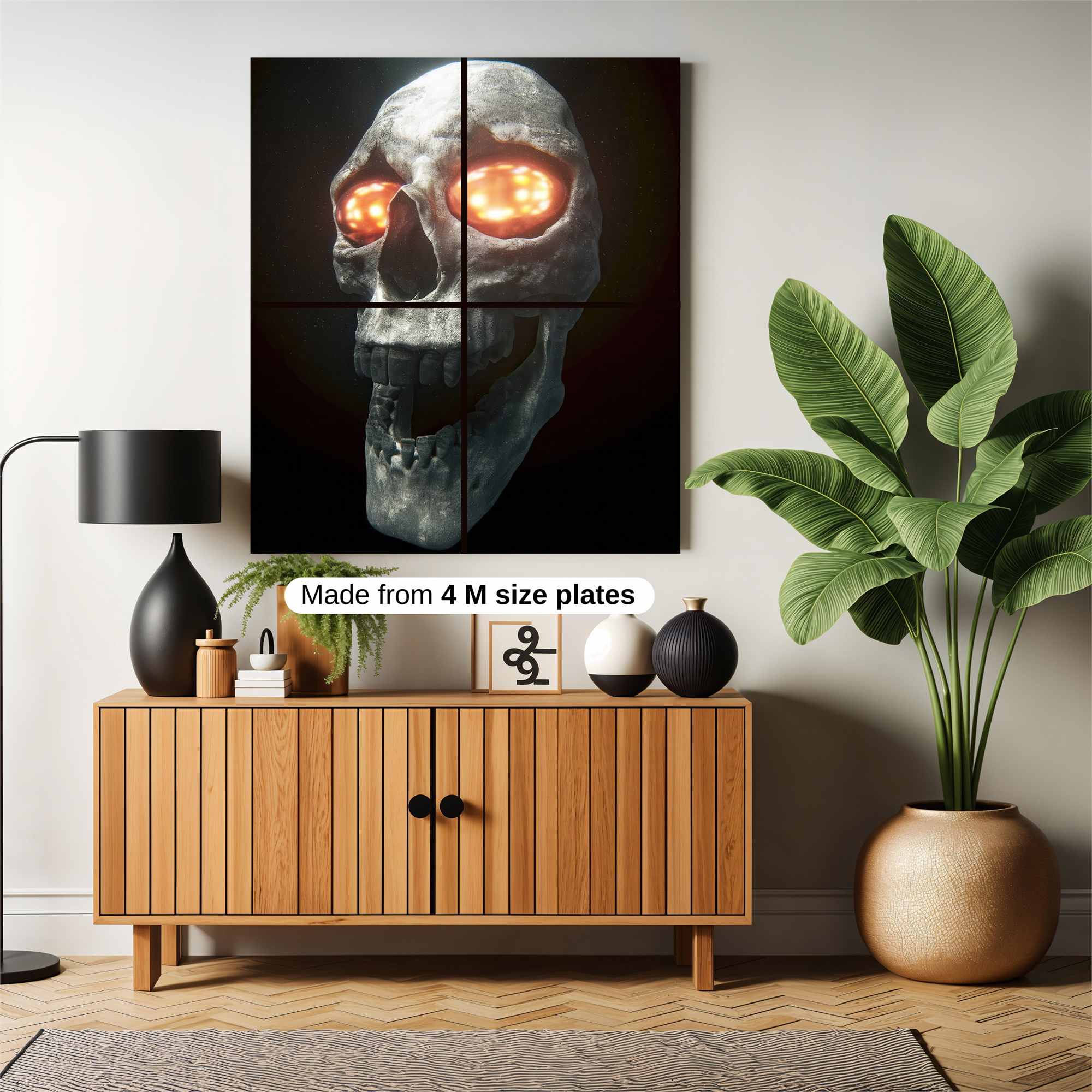 Infernal Skullscape Safe Wall Magnetic / M