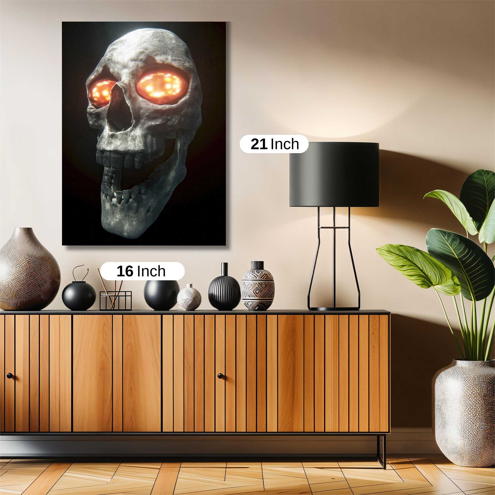 Infernal Skullscape Safe Wall Magnetic / M