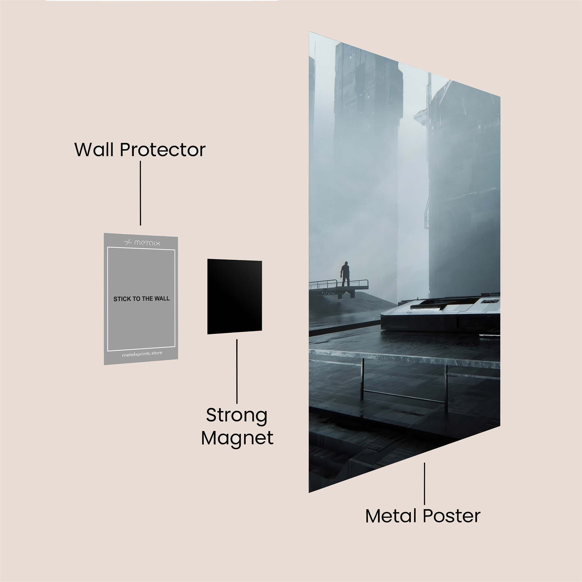 Solitude Reverie Safe Wall Magnetic / M