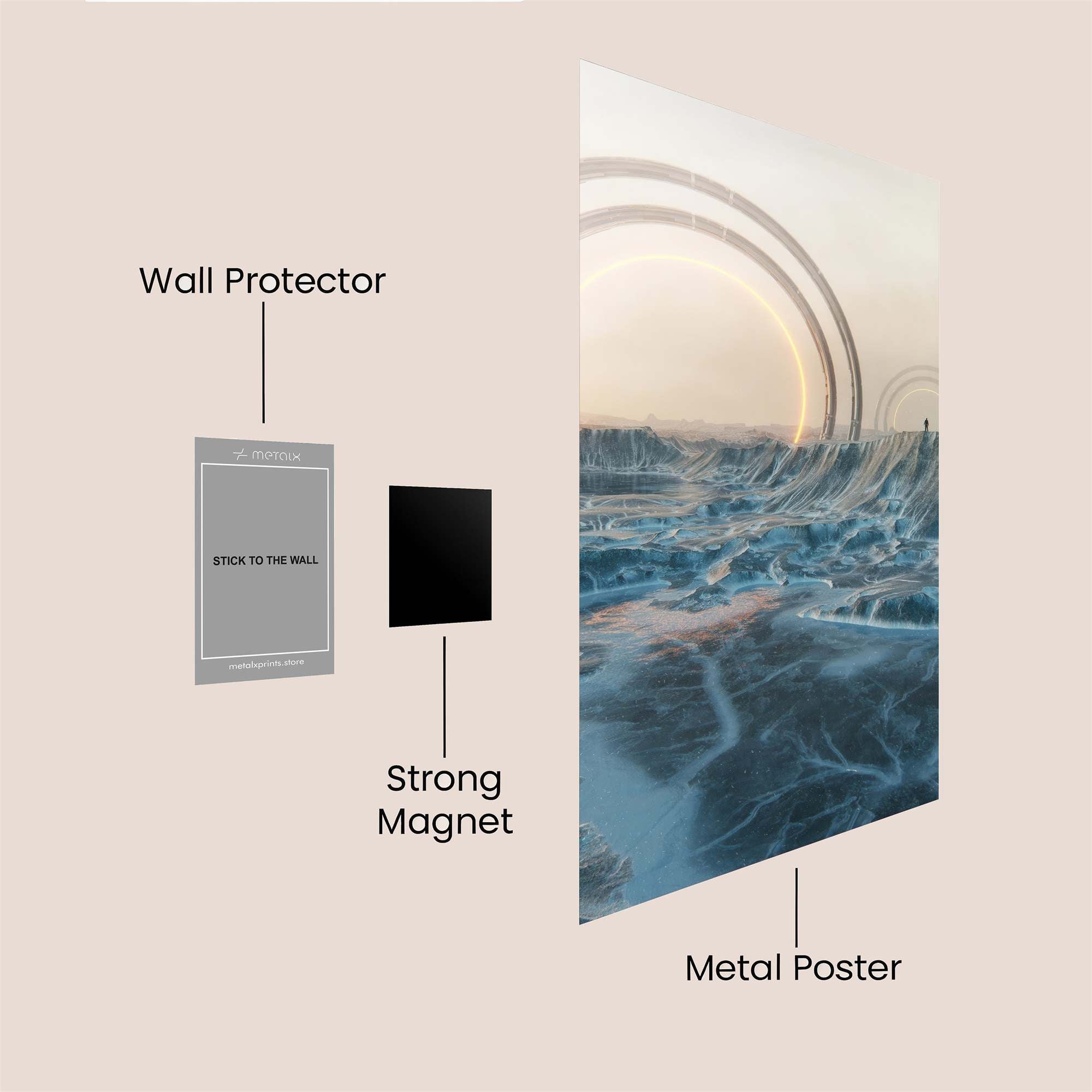 Ethereal Horizons Safe Wall Magnetic / M