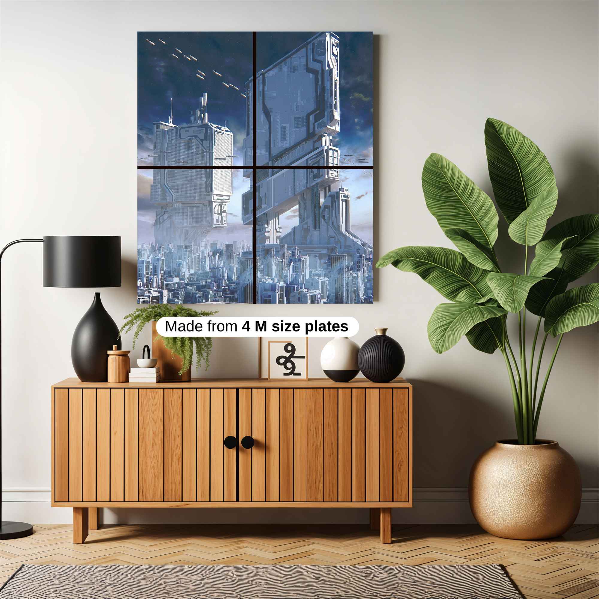 Futuristic Titans Safe Wall Magnetic / M