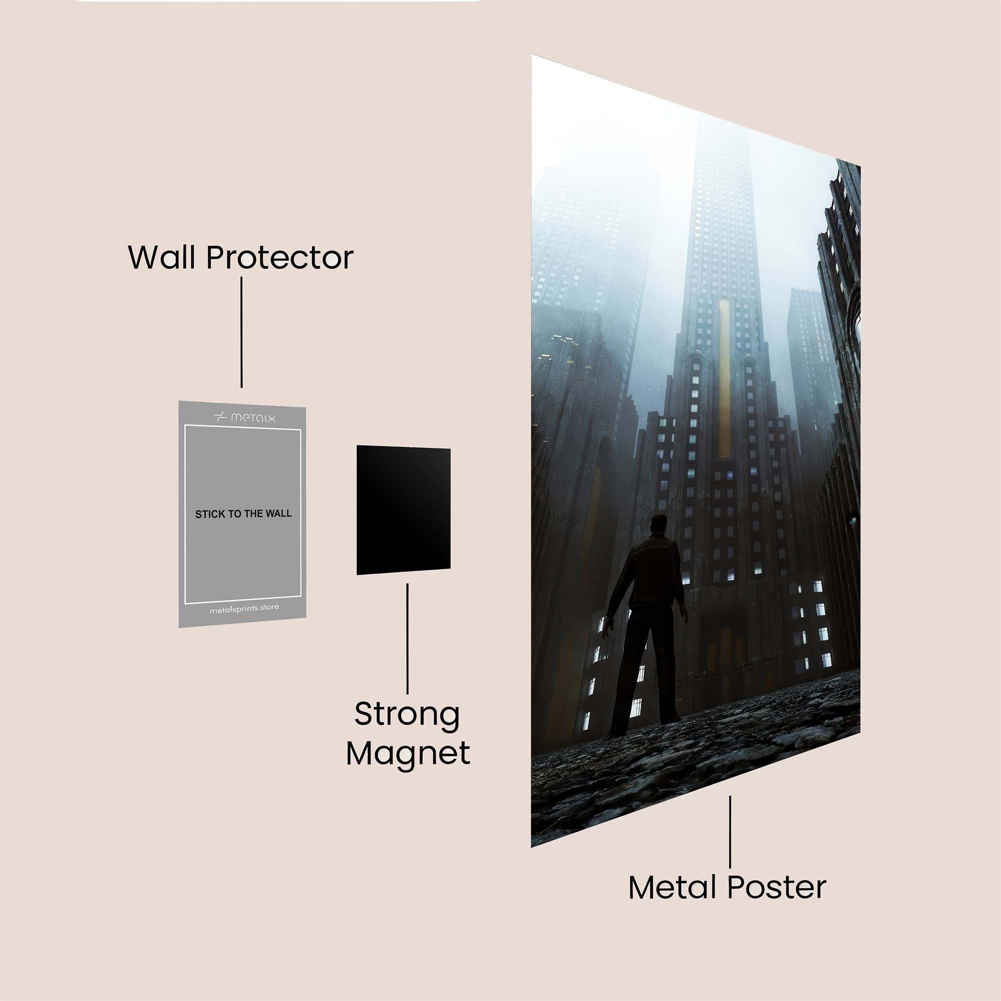 Skyward Awe Safe Wall Magnetic / M