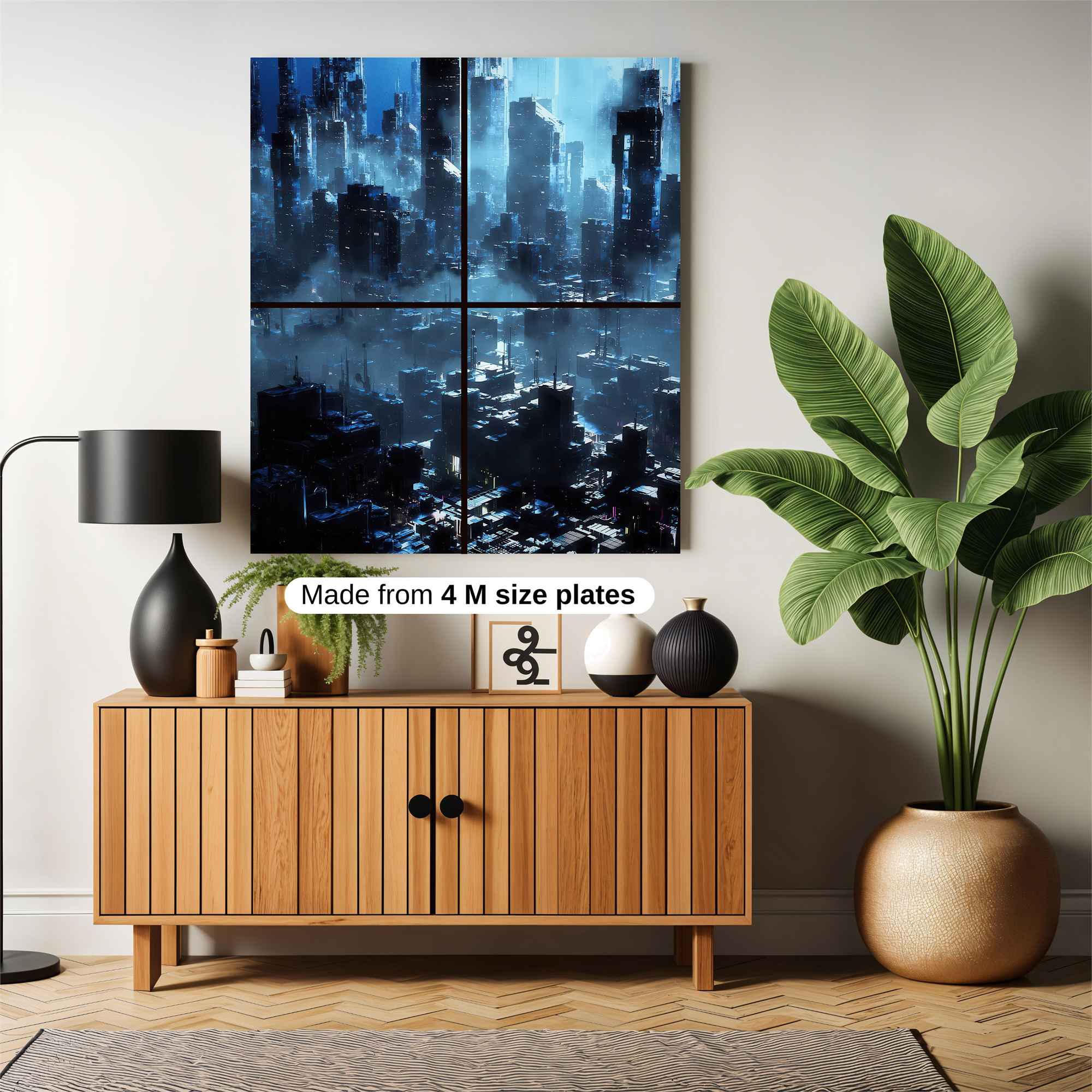 Futuristic Serenity Safe Wall Magnetic / M