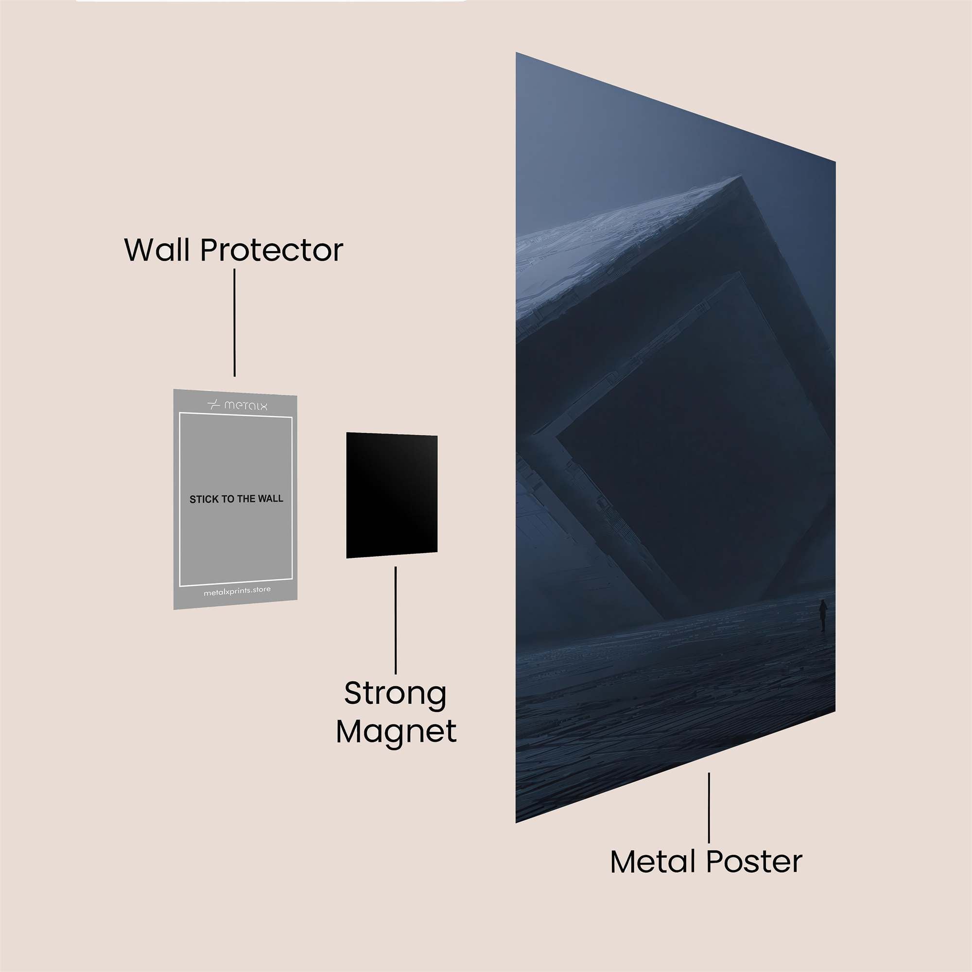 Cube Enigma Safe Wall Magnetic / M