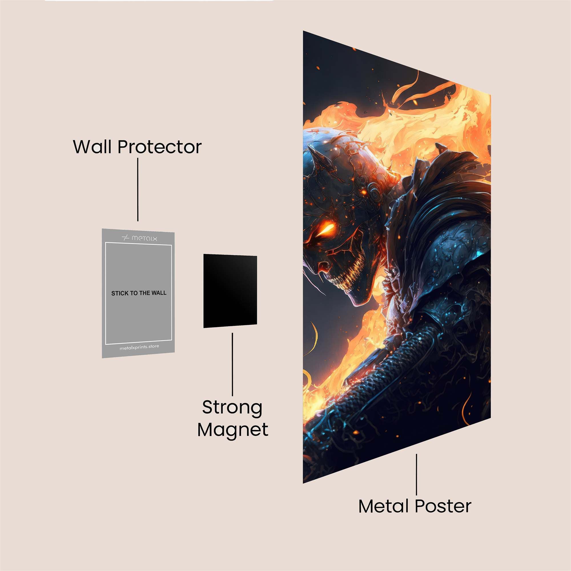 Inferno Knightmare Safe Wall Magnetic / M