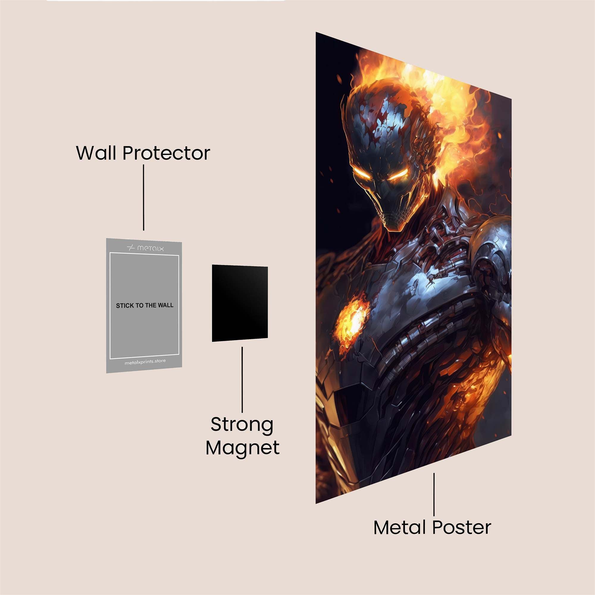 Inferno Sentinel Safe Wall Magnetic / M