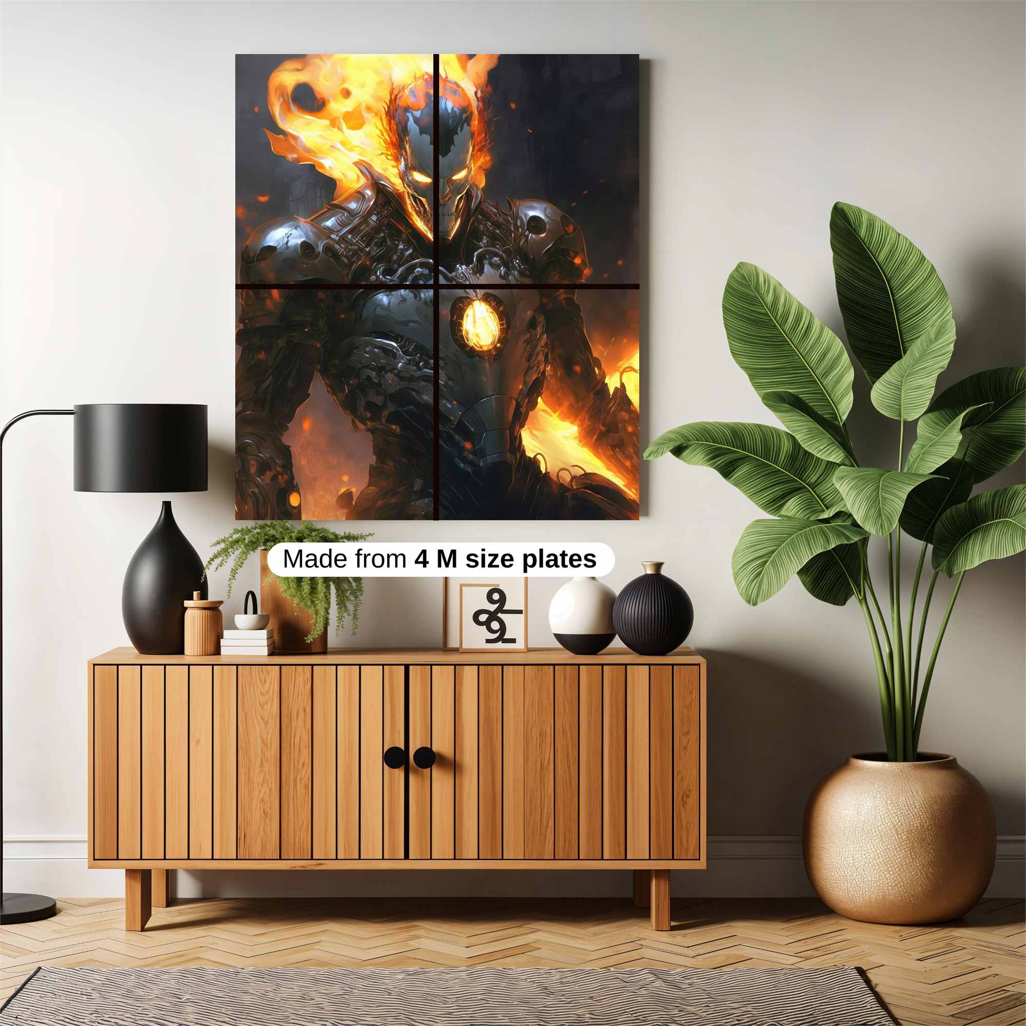 Inferno Warrior Safe Wall Magnetic / M