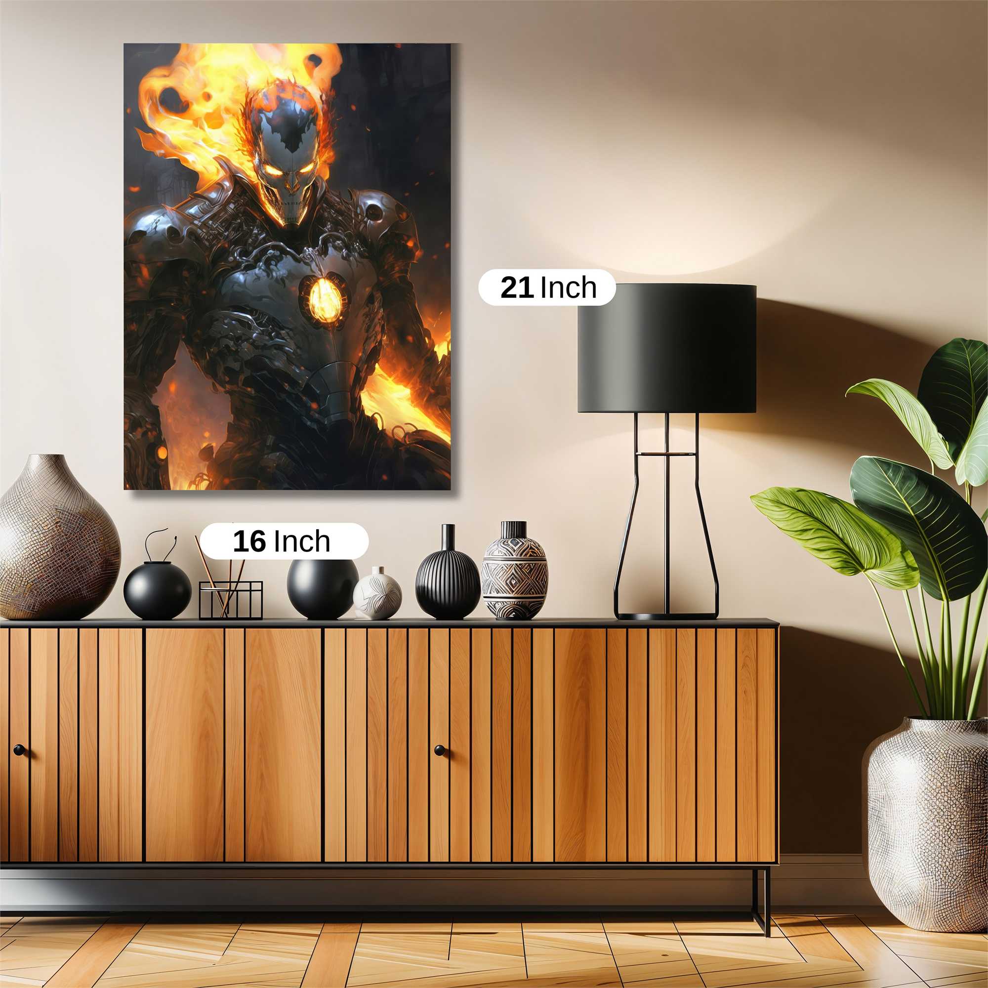 Inferno Warrior Safe Wall Magnetic / M