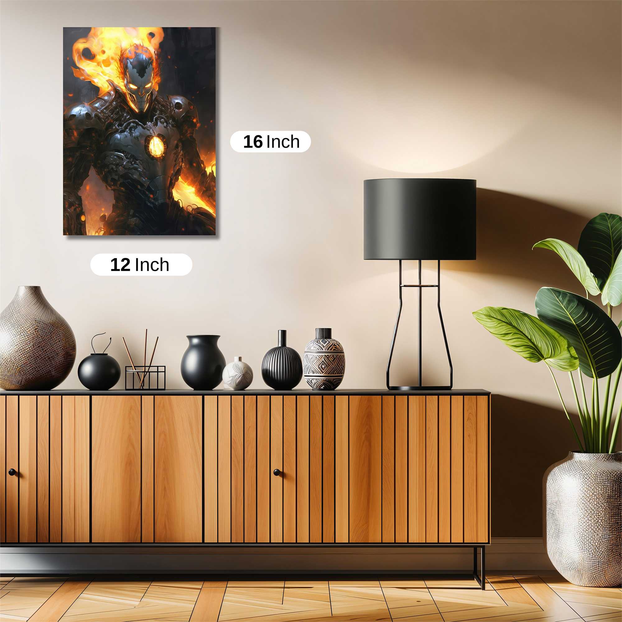 Inferno Warrior Safe Wall Magnetic / M