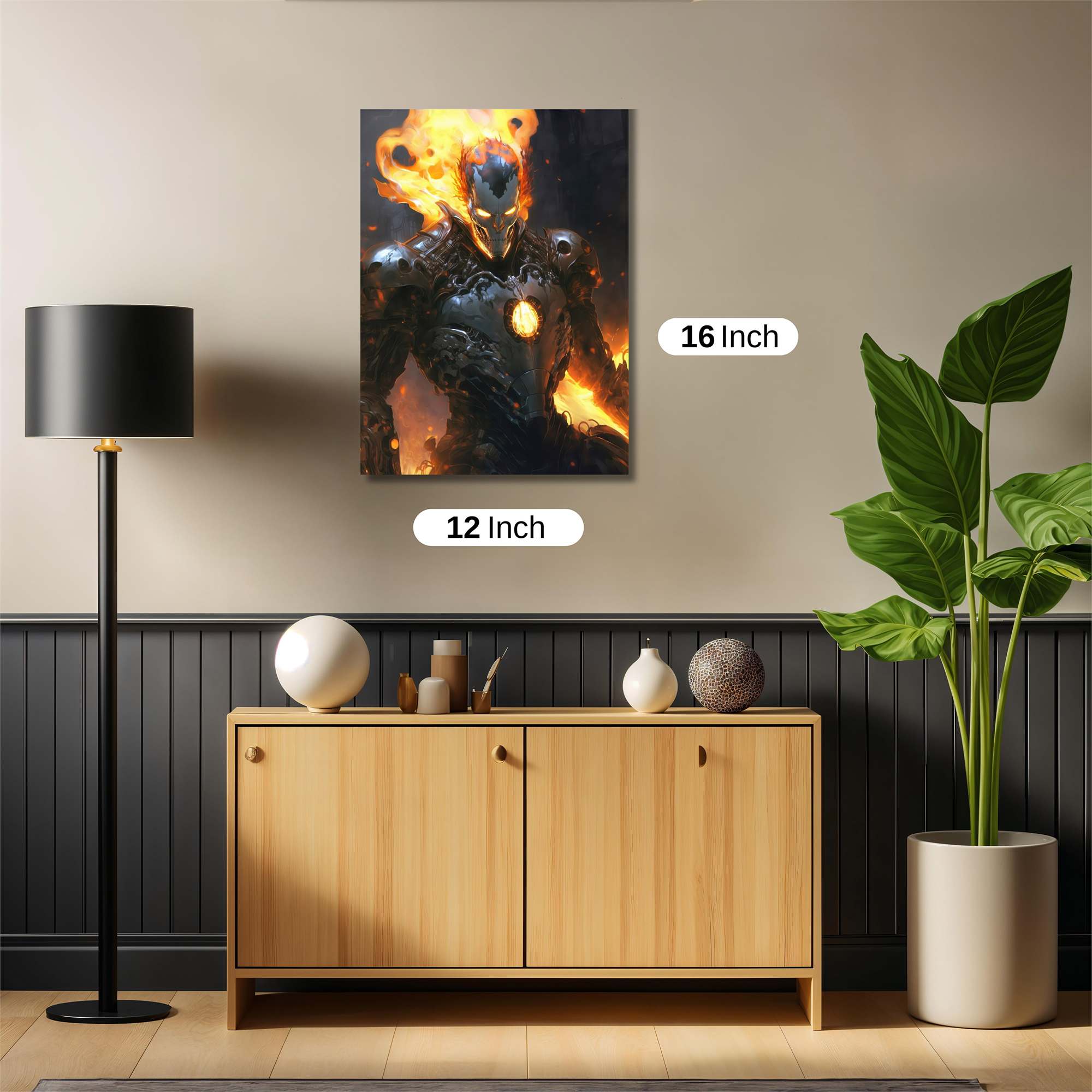 Inferno Warrior Safe Wall Magnetic / M