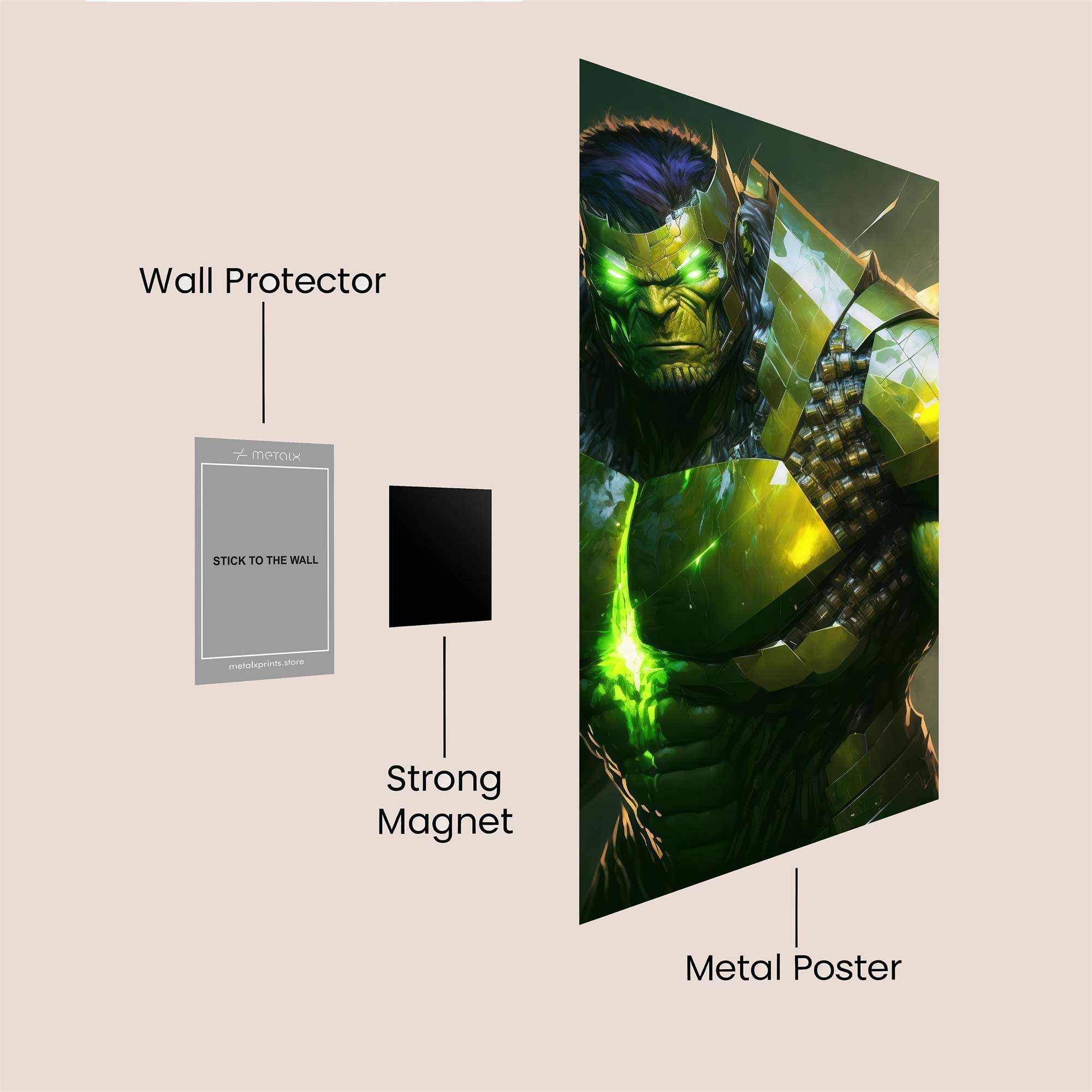 Hulk Radiance Safe Wall Magnetic / M