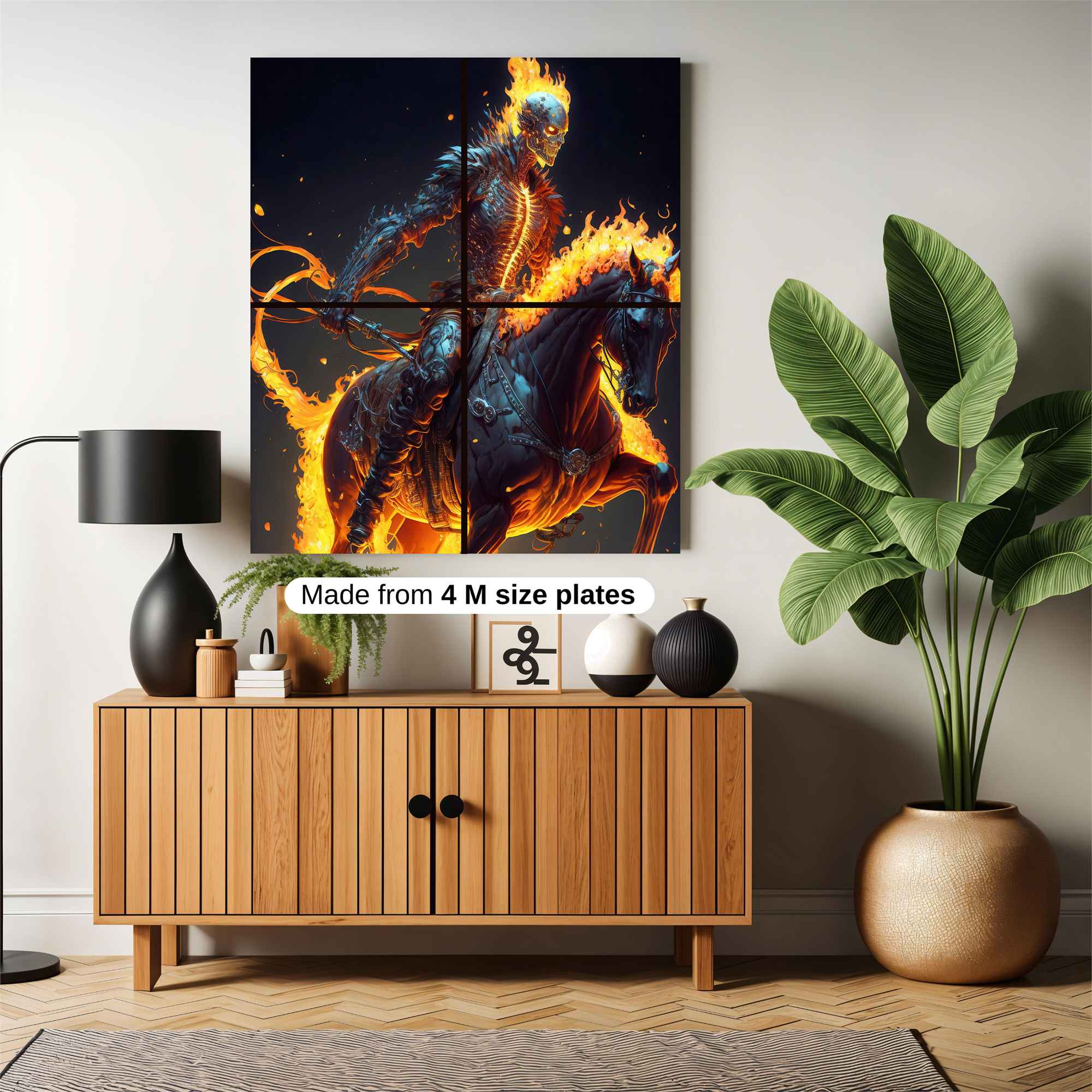 Flaming Spirit Safe Wall Magnetic / M