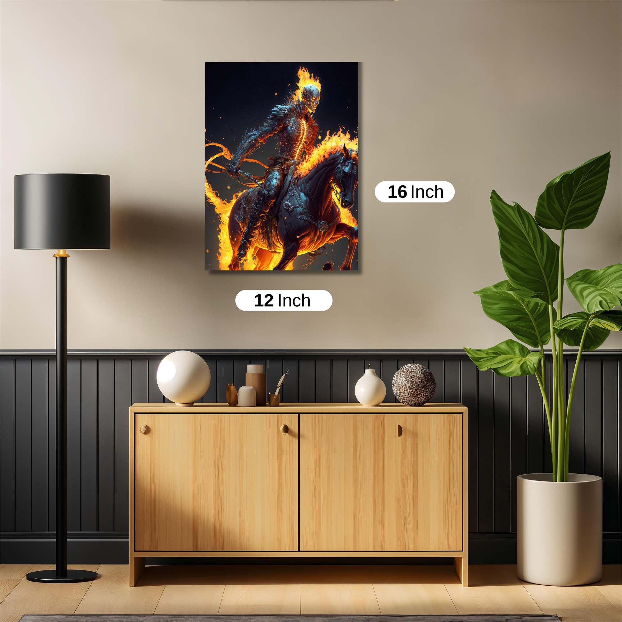 Flaming Spirit Safe Wall Magnetic / M