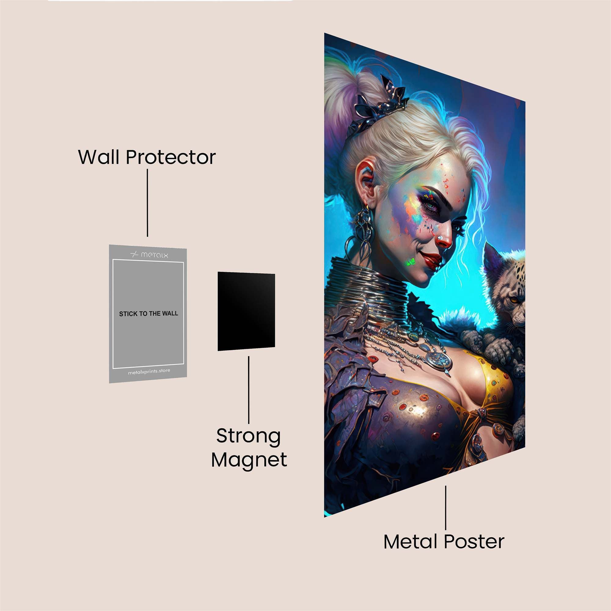 Warrior Whimsy Safe Wall Magnetic / M