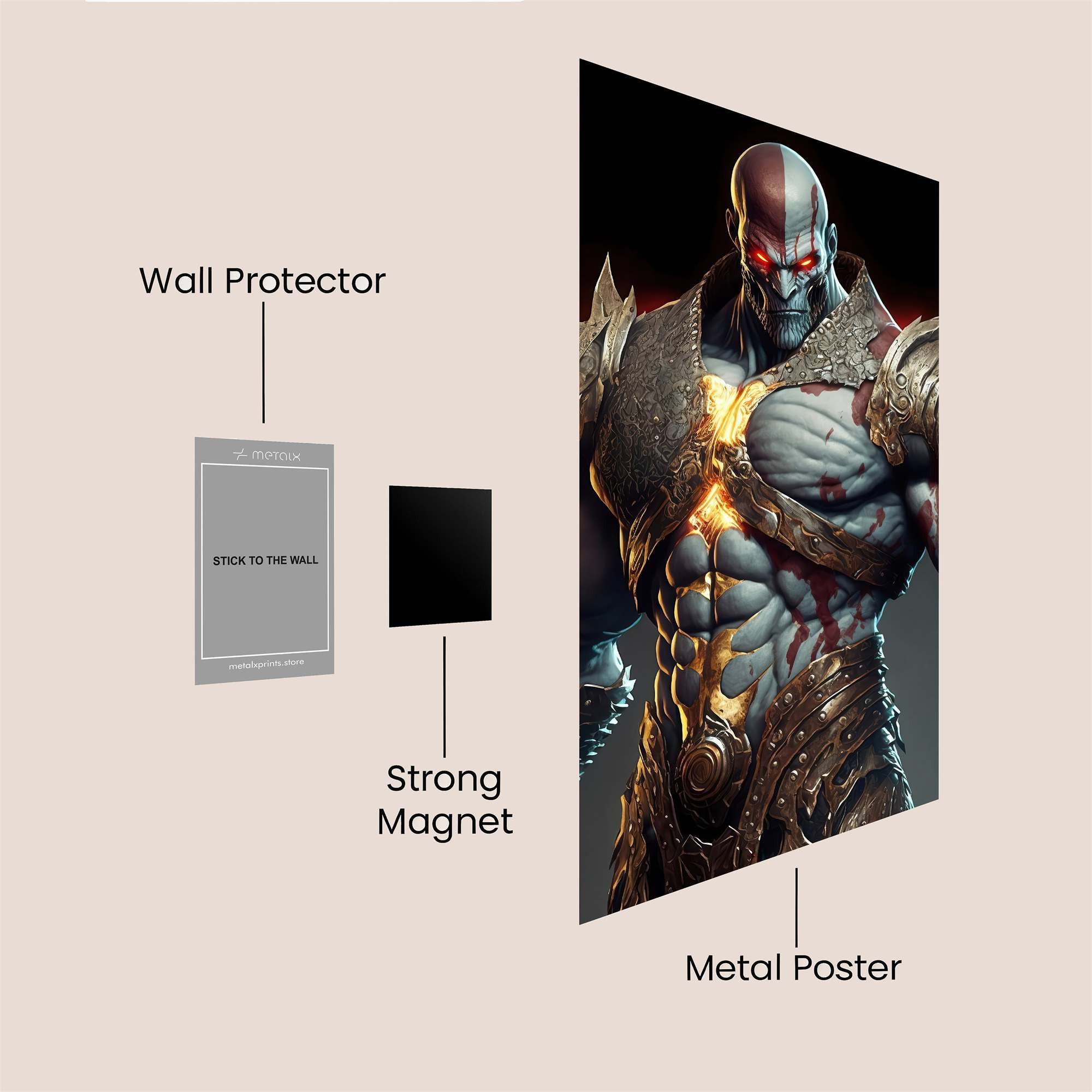 Kratos Fury Safe Wall Magnetic / M