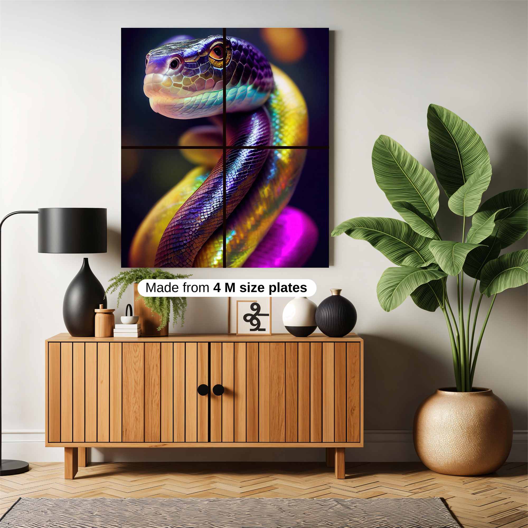 Serpent Kaleidoscope Safe Wall Magnetic / M