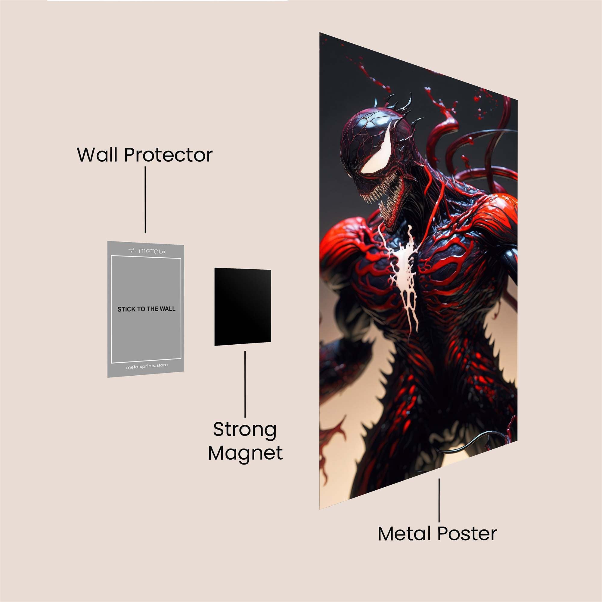 Carnage Surge Safe Wall Magnetic / M