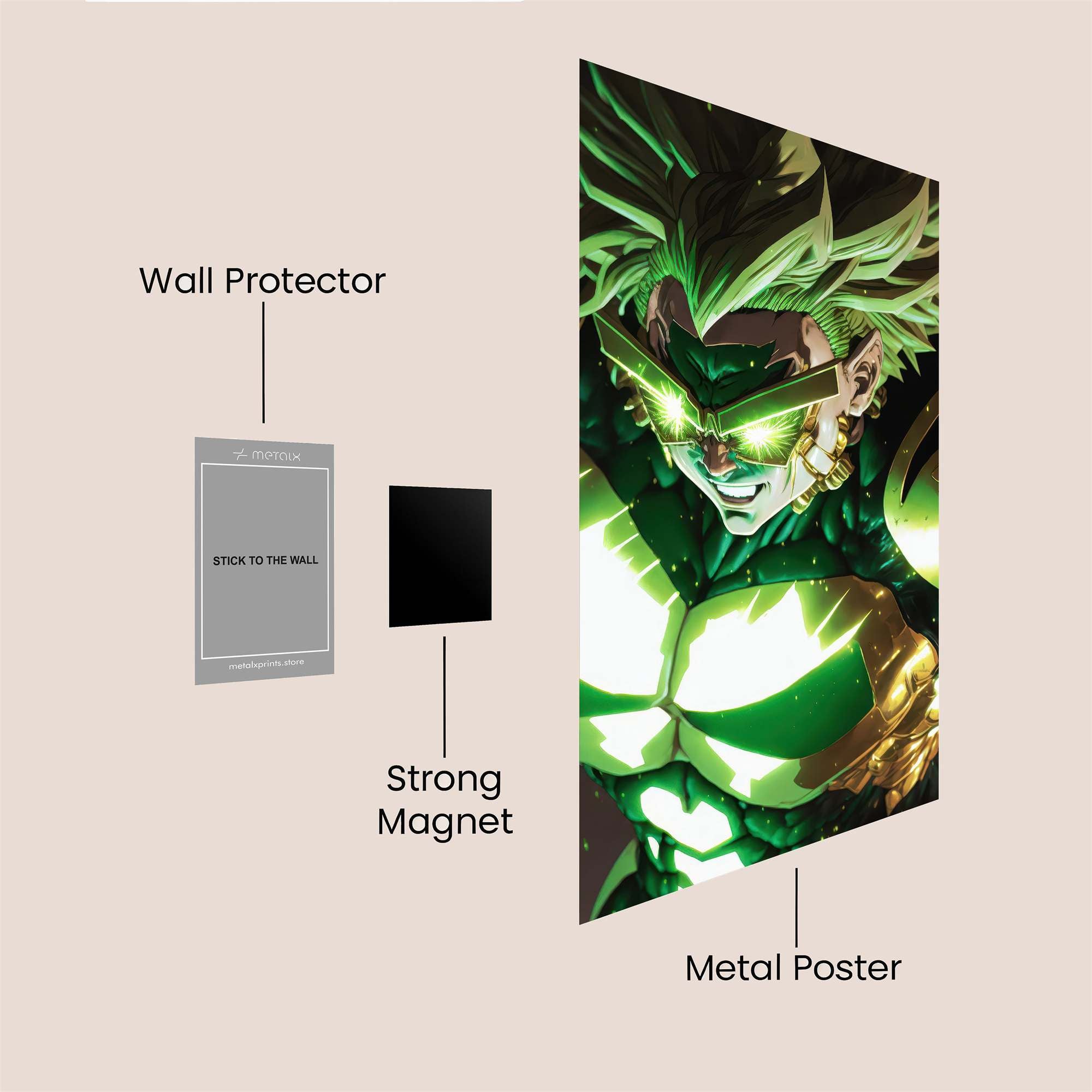 Broly Luminescence Safe Wall Magnetic / M