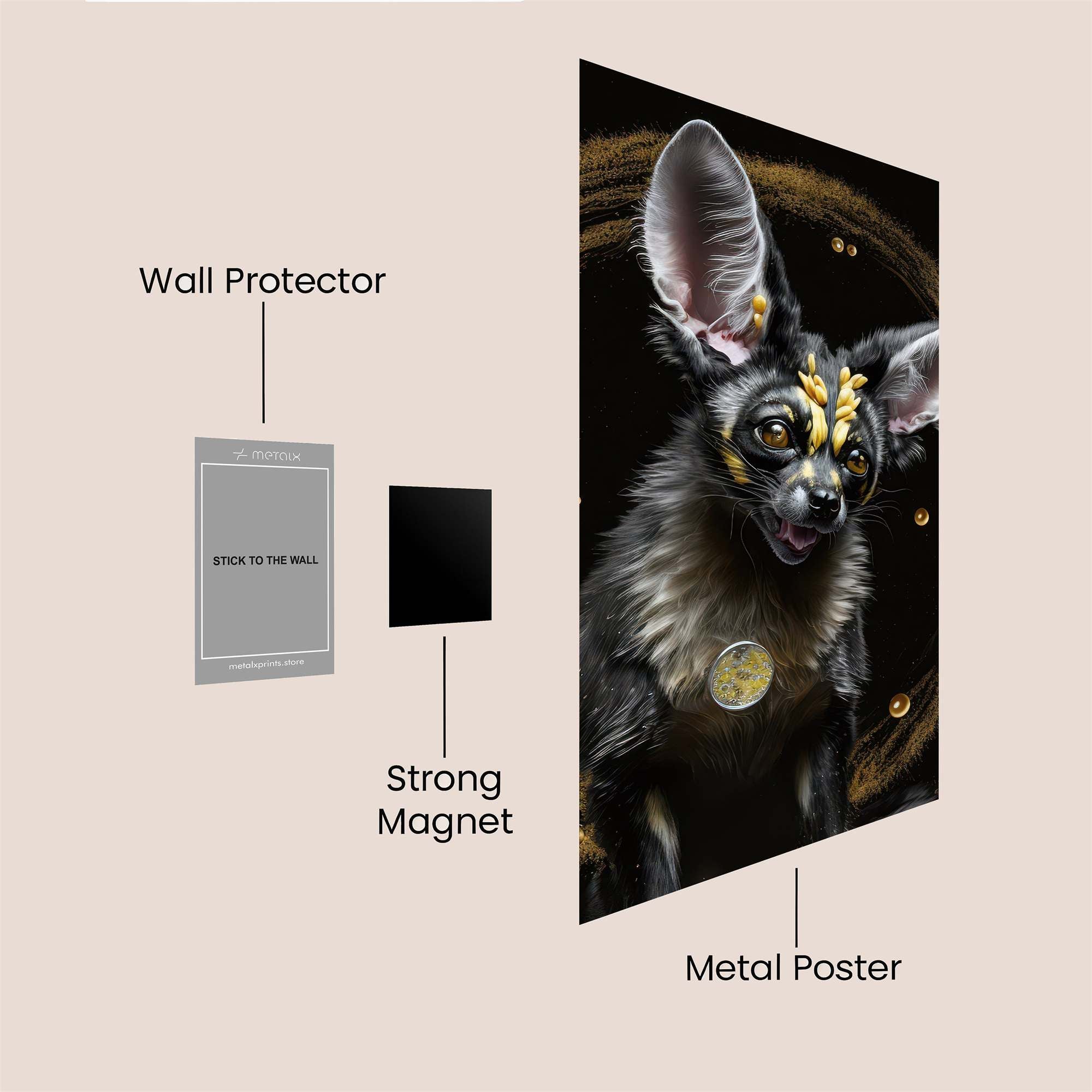 Mythical Whirl Safe Wall Magnetic / M