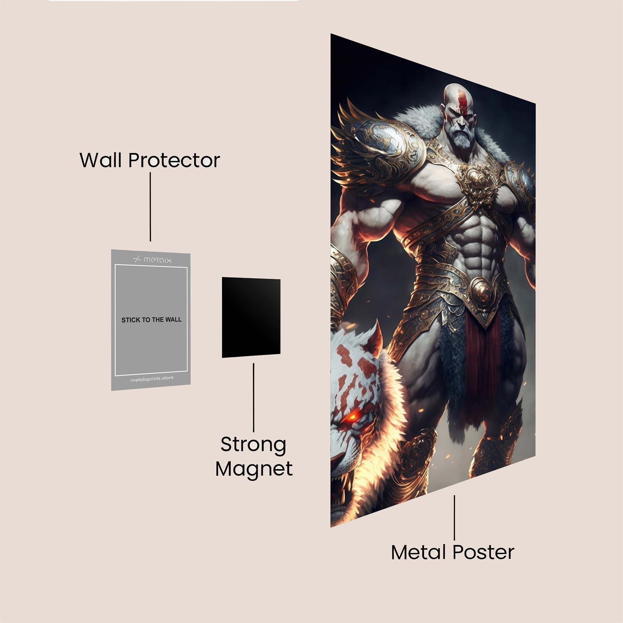 Godly Ferocity Safe Wall Magnetic / M