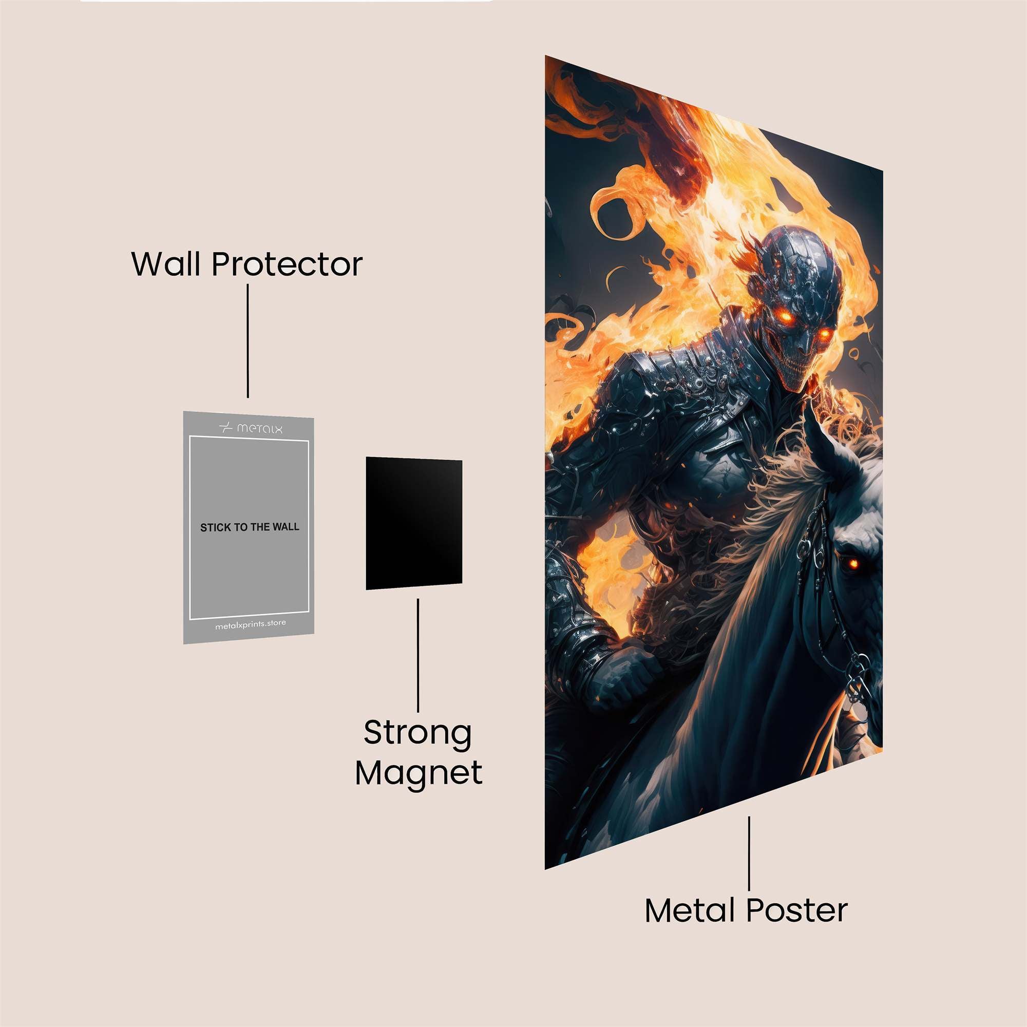 Inferno Rider Safe Wall Magnetic / M