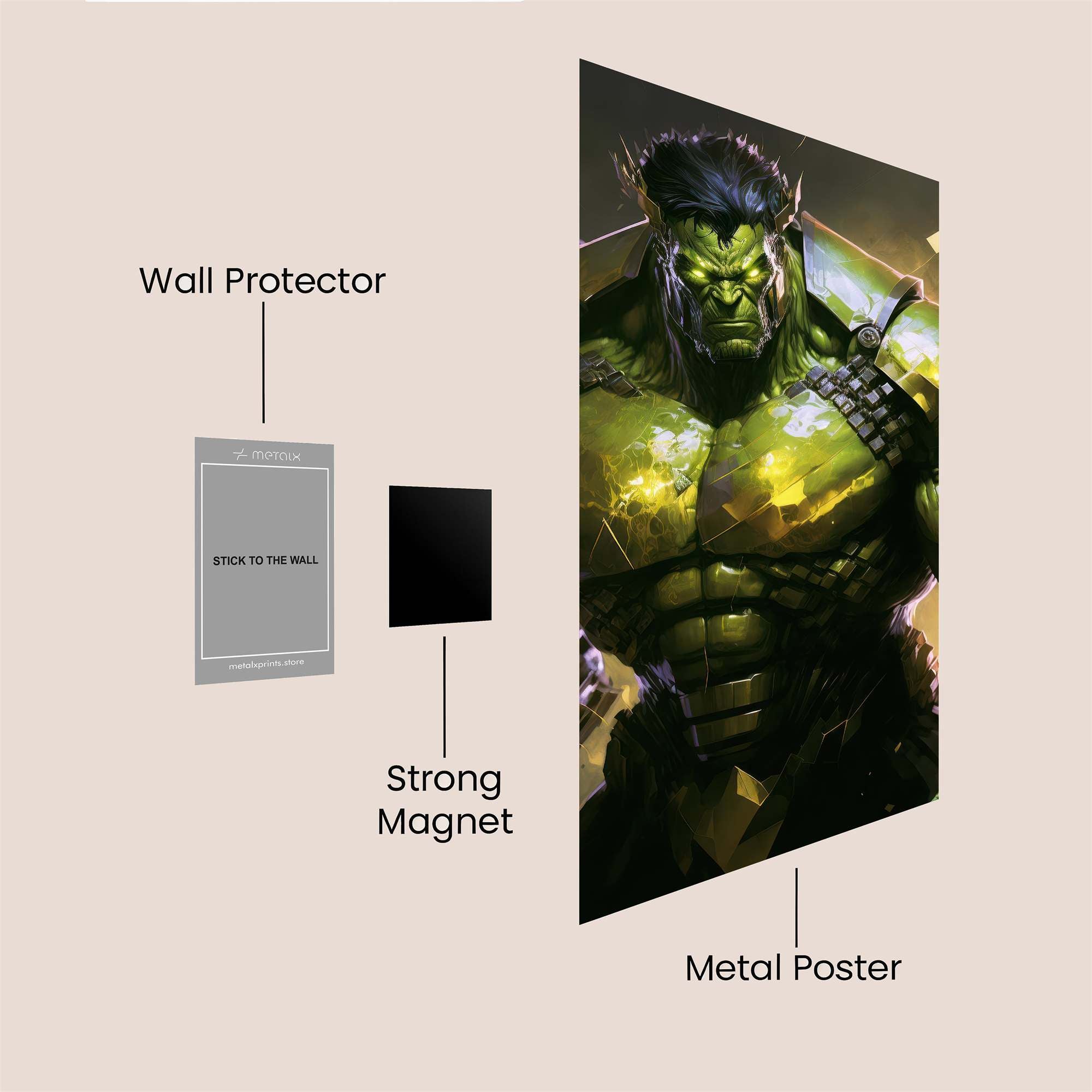 Hulk Unleashed Safe Wall Magnetic / M