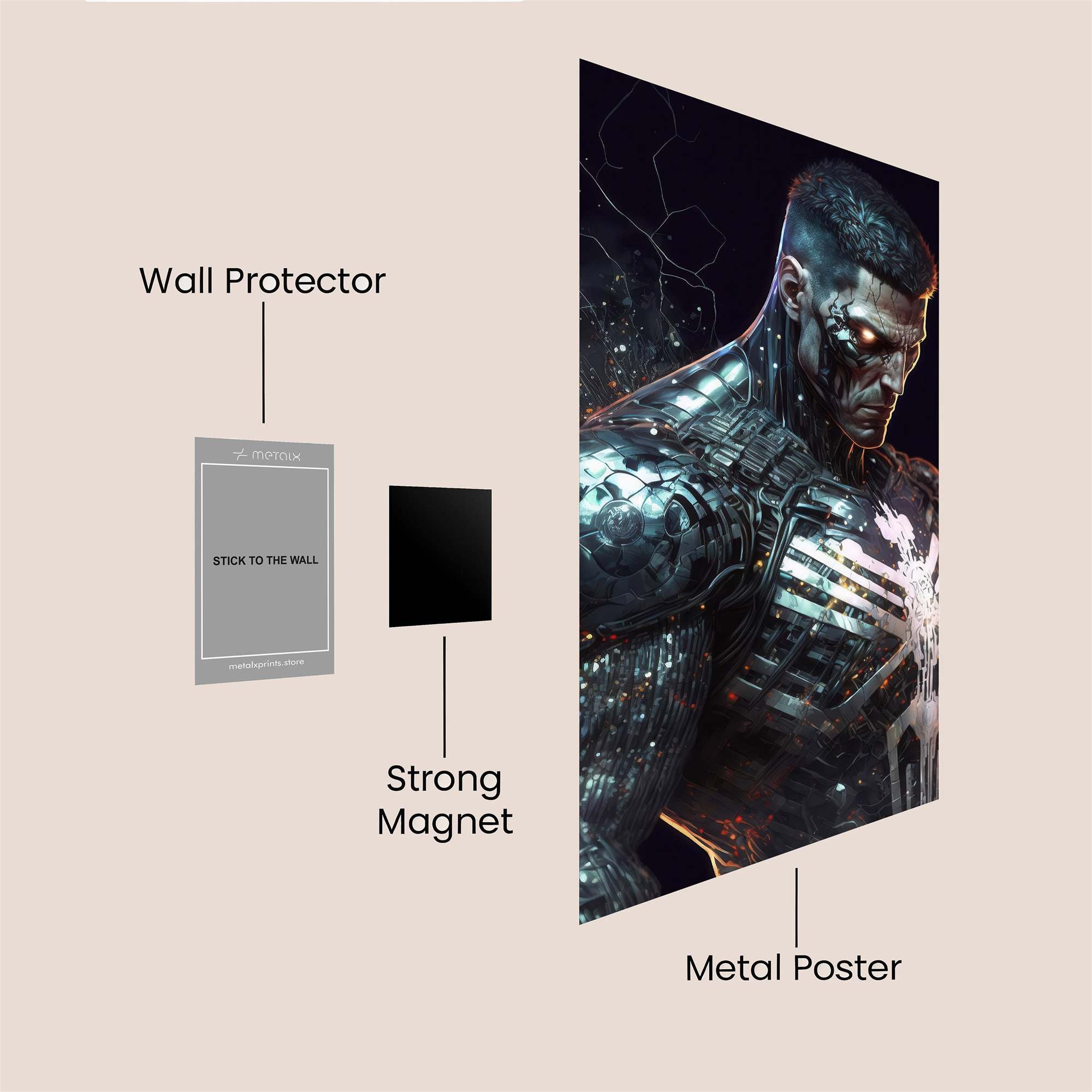Cybernetic Edge Safe Wall Magnetic / M