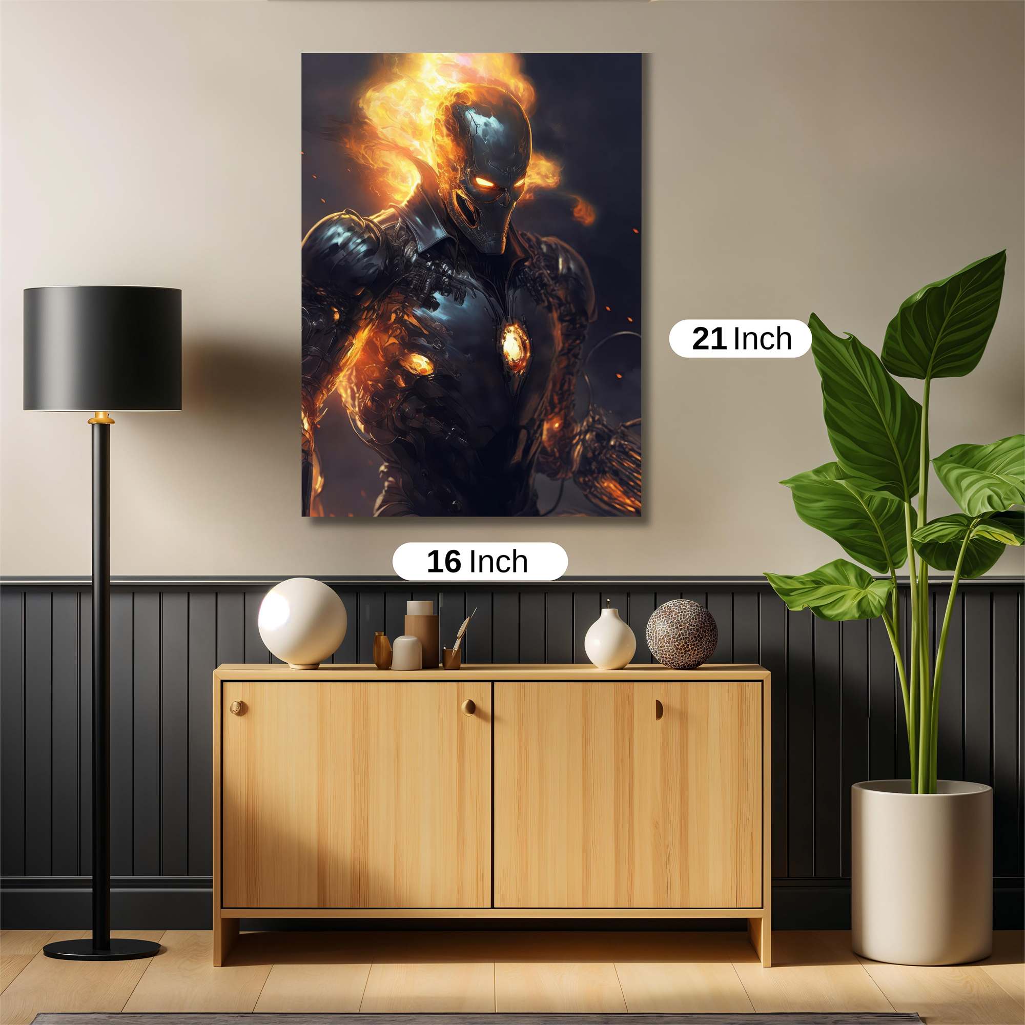 Cyber Inferno Safe Wall Magnetic / M