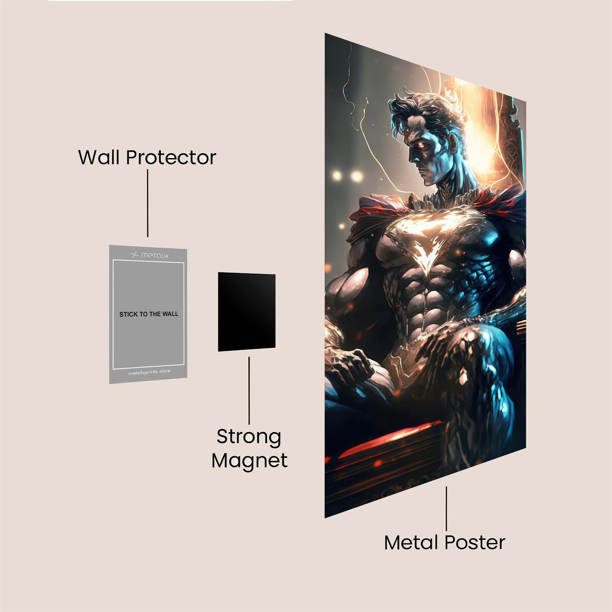 Superman Reverie Safe Wall Magnetic / M