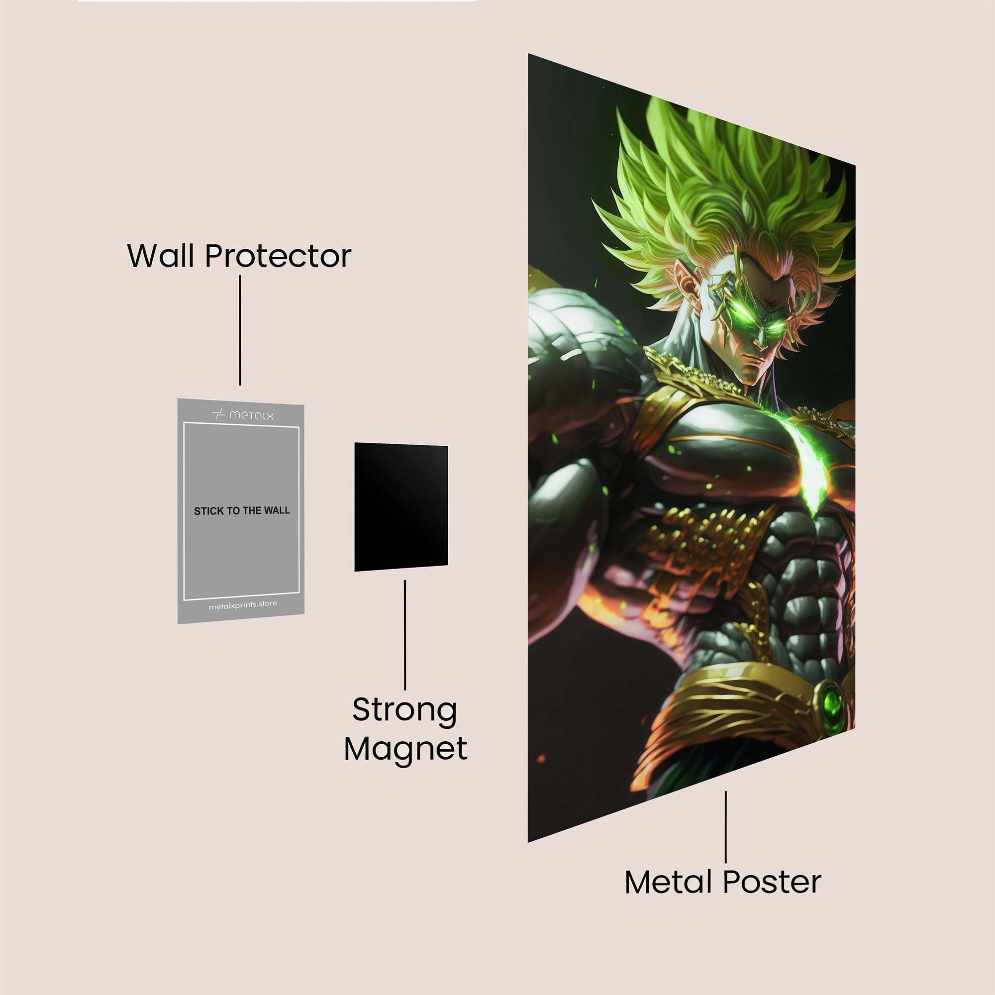 Broly Radiance Safe Wall Magnetic / M