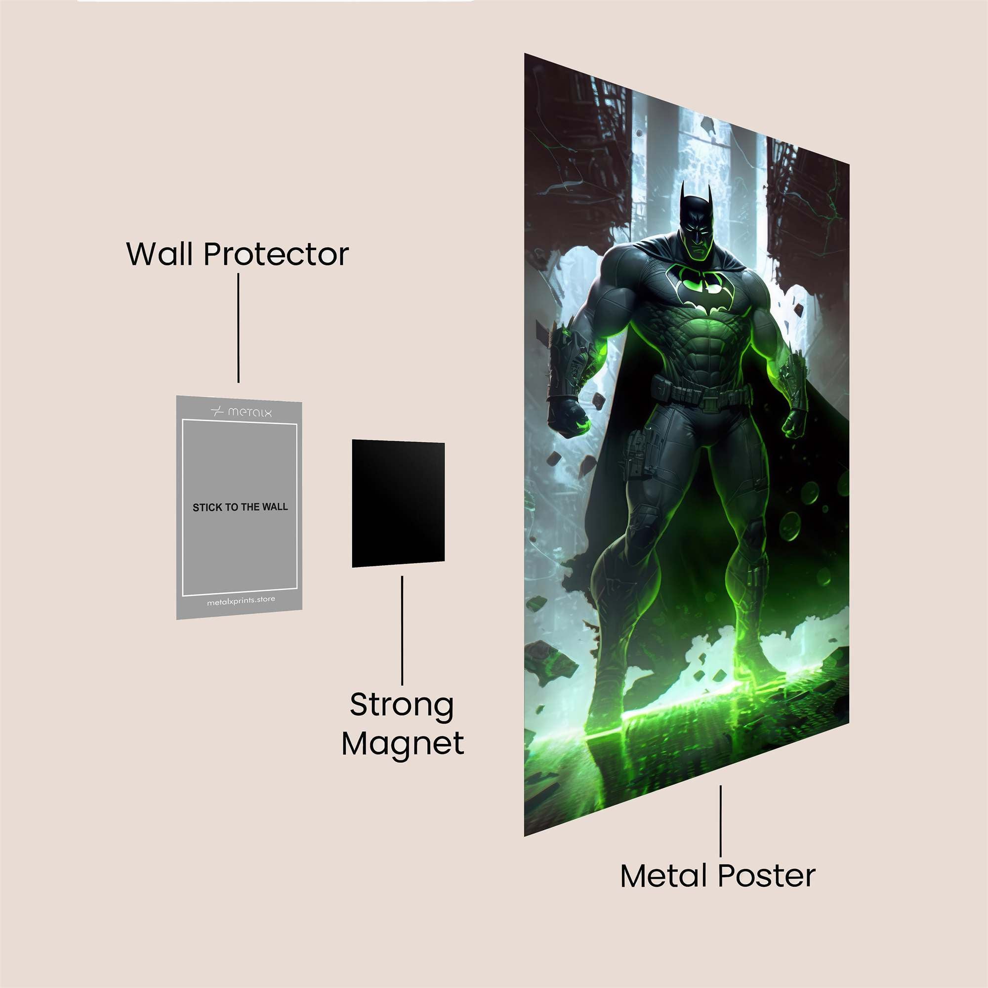 Batman Radiance Safe Wall Magnetic / M