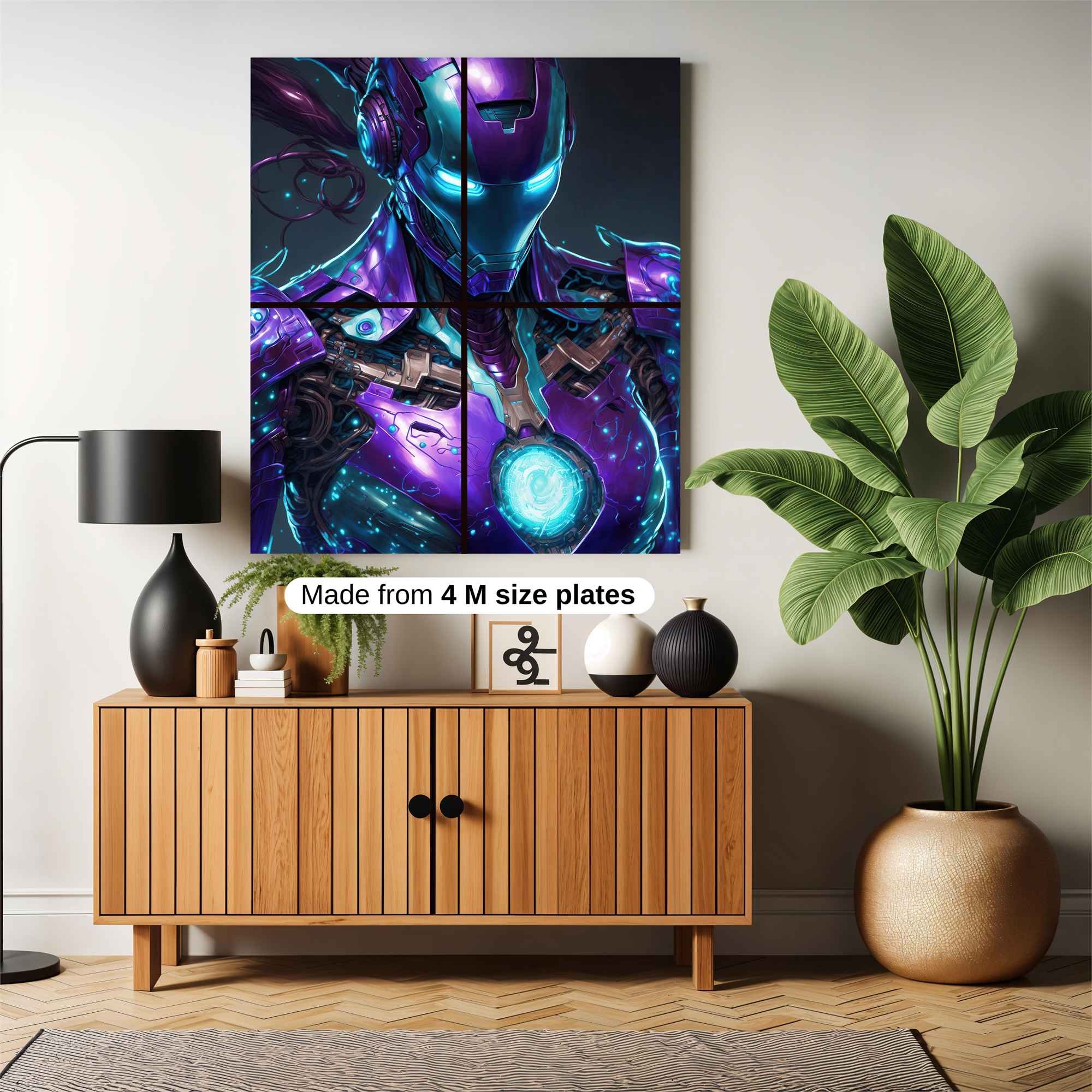 Neon Sentinel Safe Wall Magnetic / M