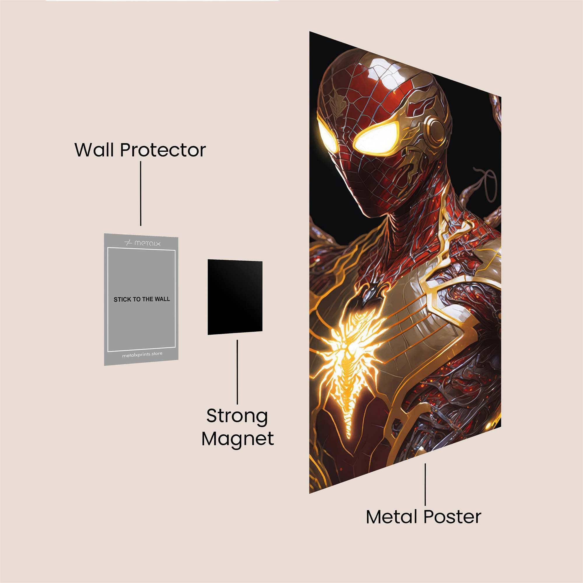 Spidey Radiance Safe Wall Magnetic / M