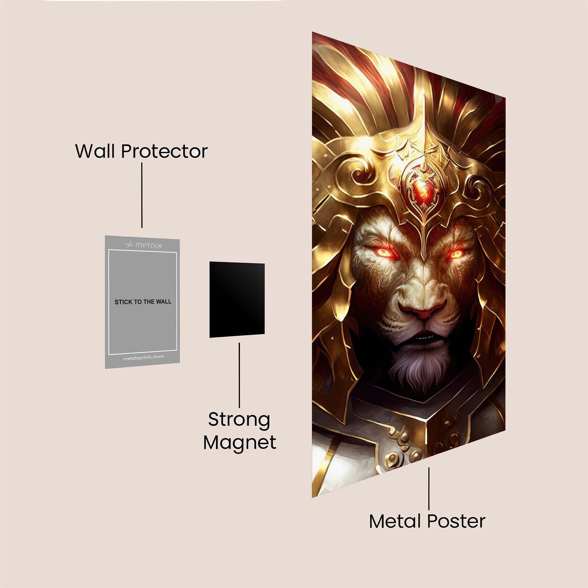 Lion Majesty Safe Wall Magnetic / M