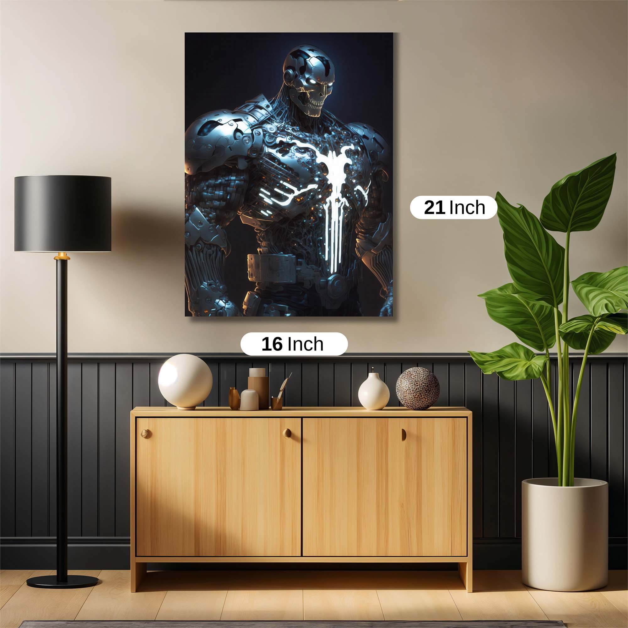 Metallic Titan Safe Wall Magnetic / M