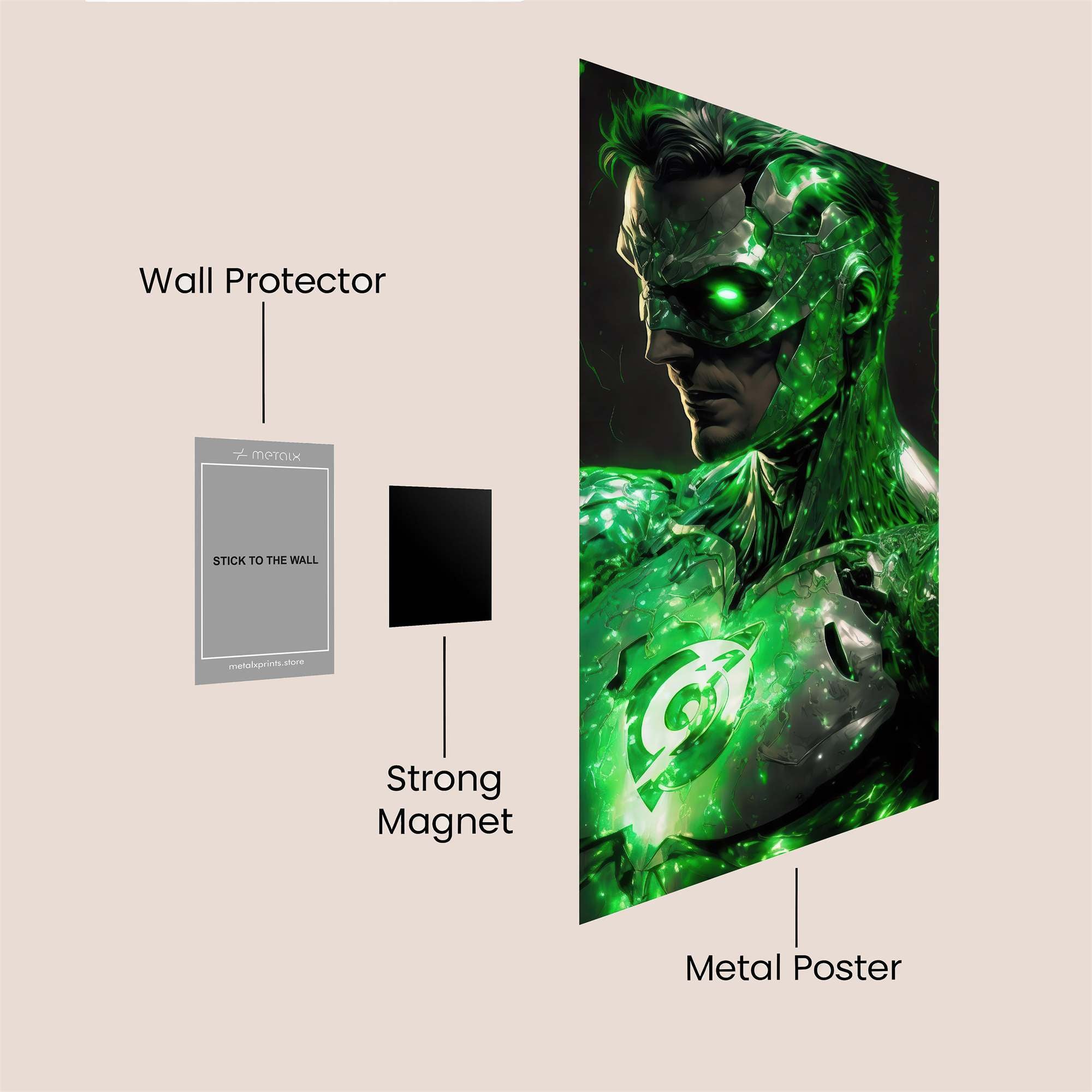 Emerald Powerstorm Safe Wall Magnetic / M