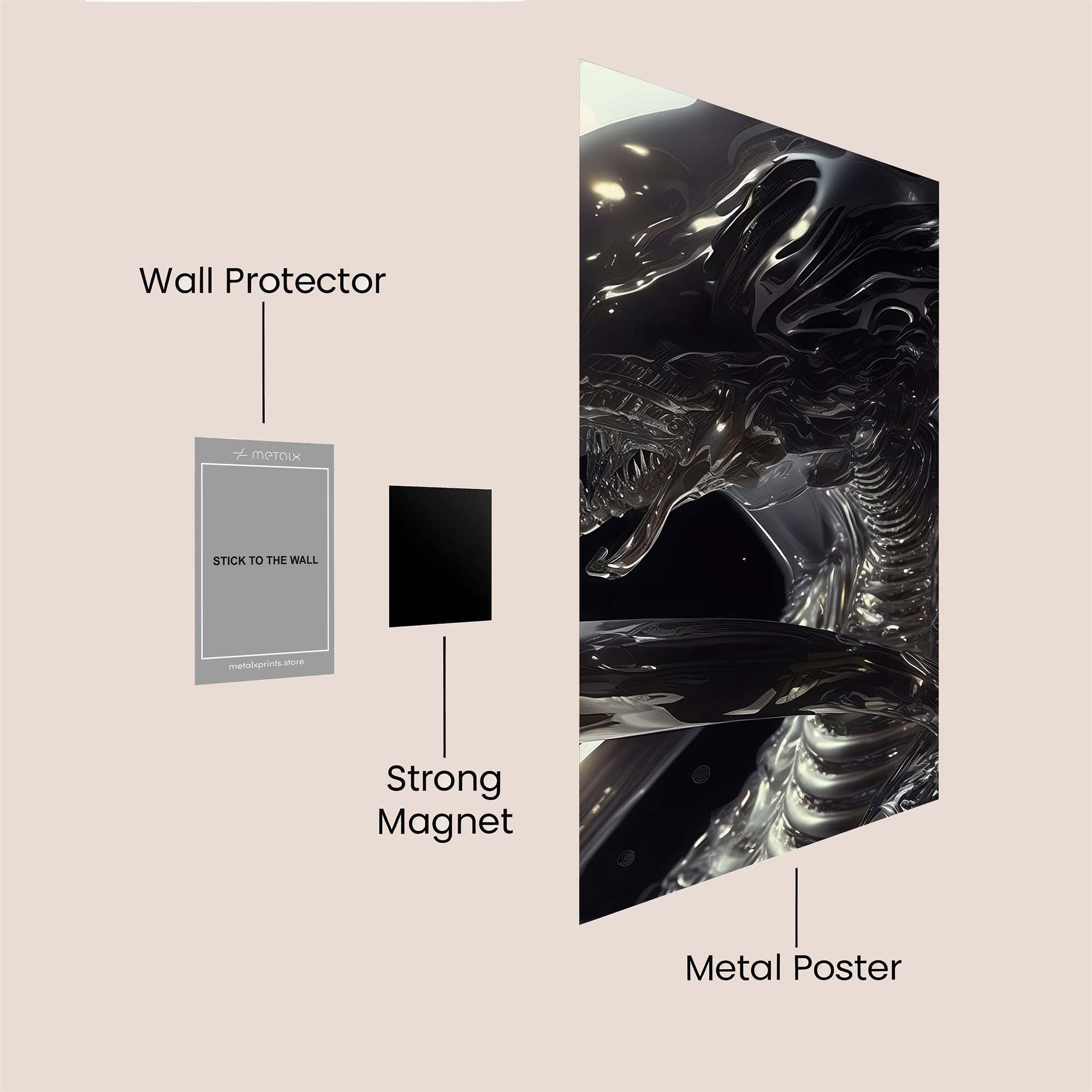 Alien Elegance Safe Wall Magnetic / M