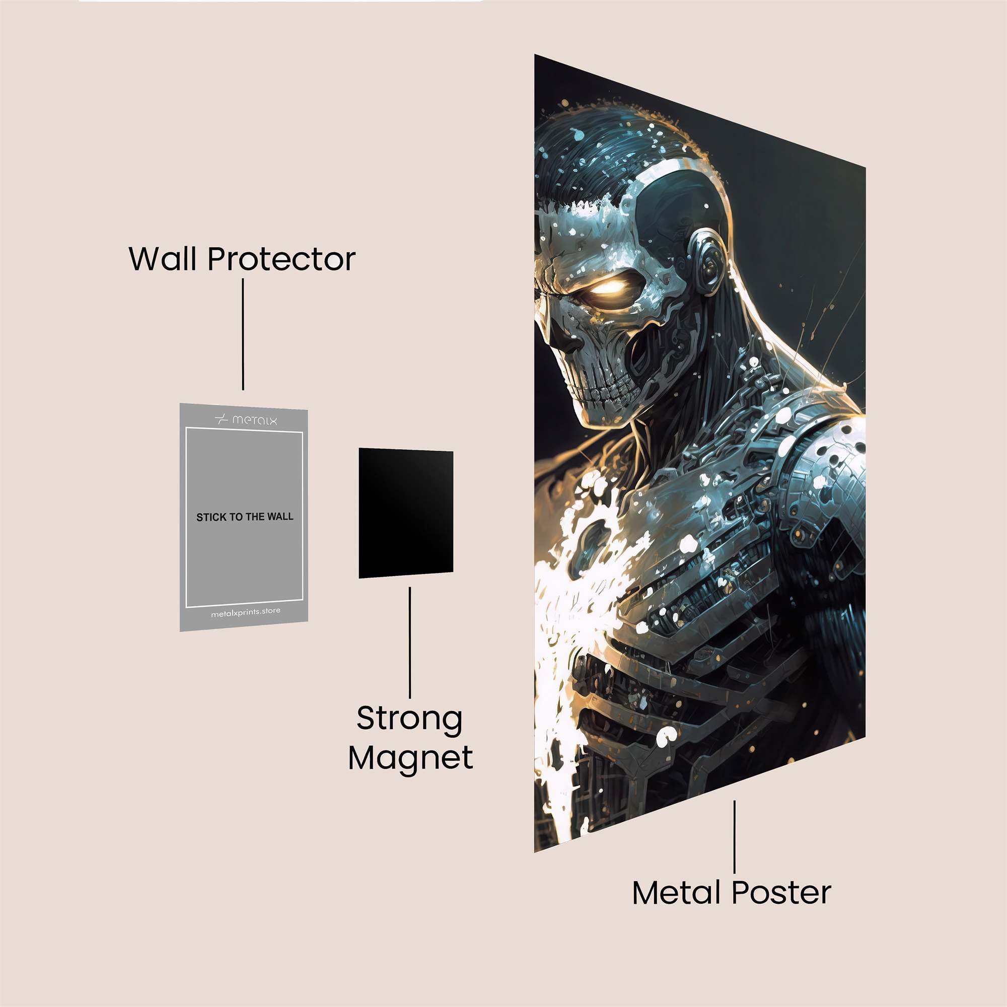 Cybernetic Fury Safe Wall Magnetic / M