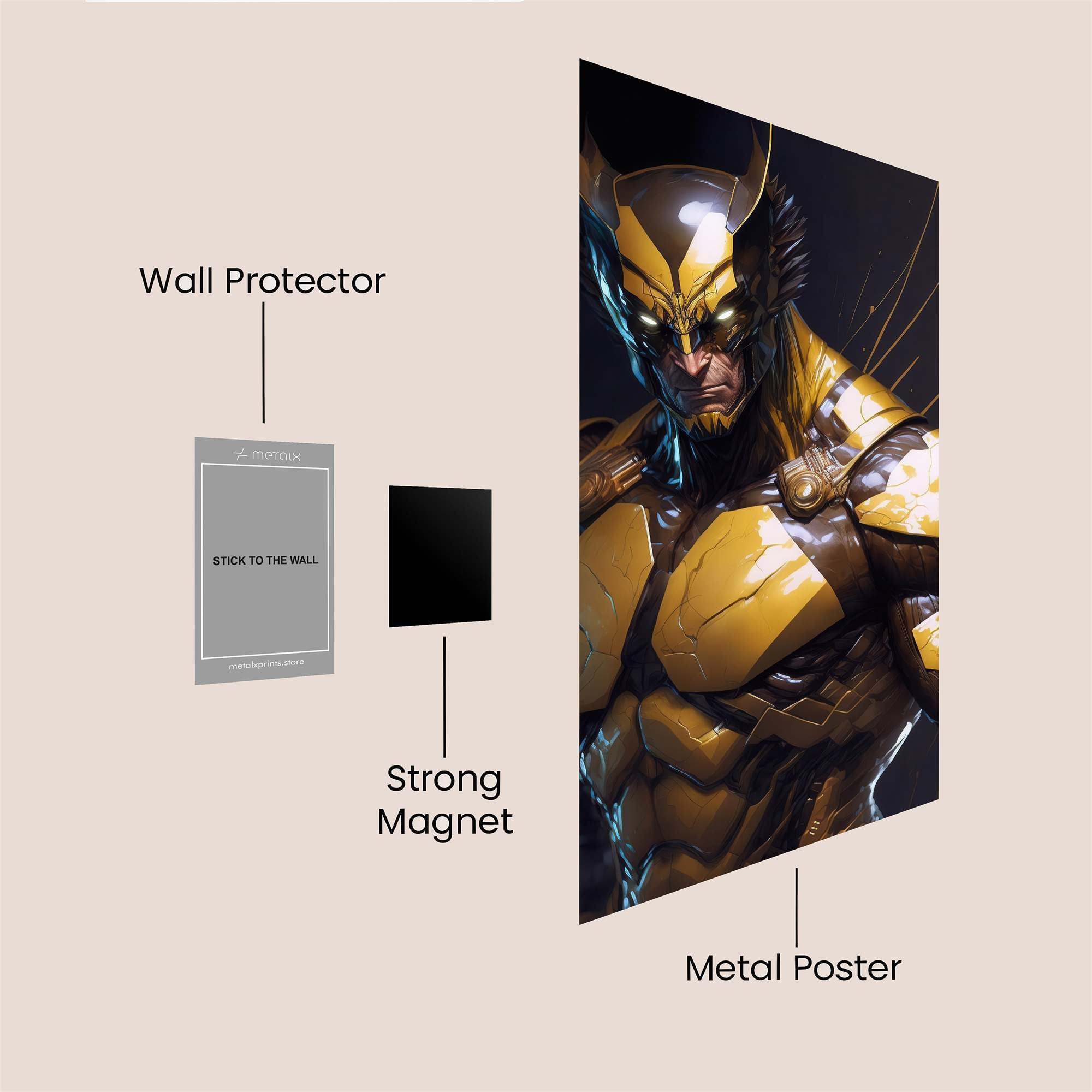 Wolverine Triumph Safe Wall Magnetic / M