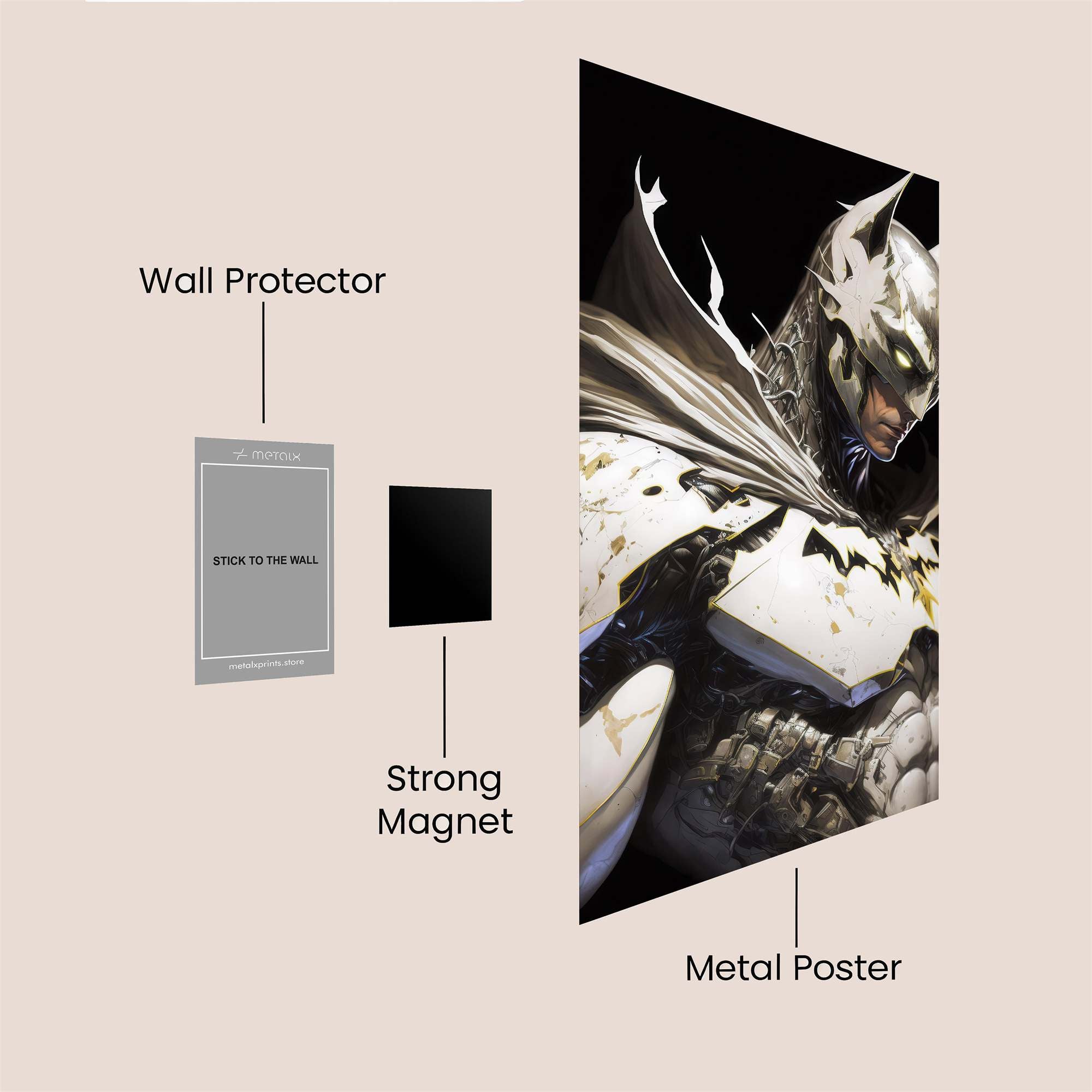 Batman Resilient Safe Wall Magnetic / M