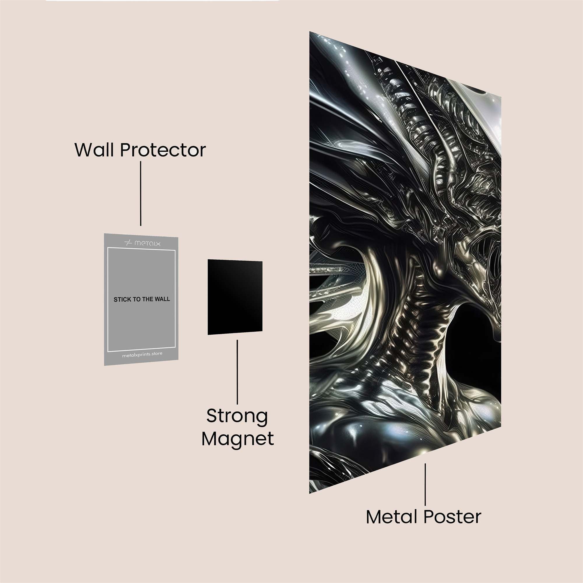 Alien Mystique Safe Wall Magnetic / M