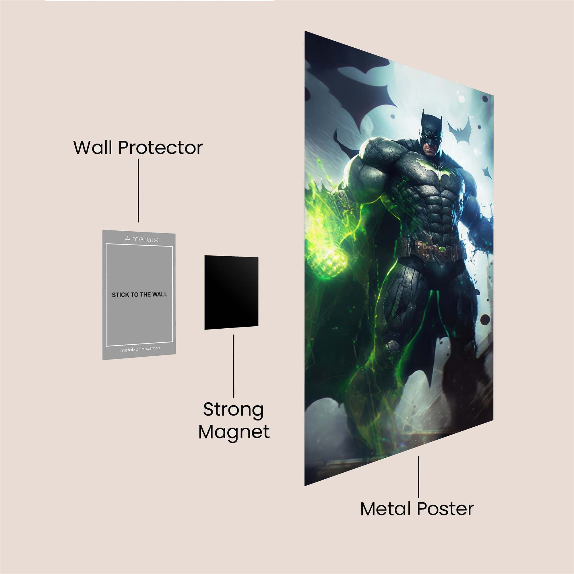 Batman Radiance Safe Wall Magnetic / M