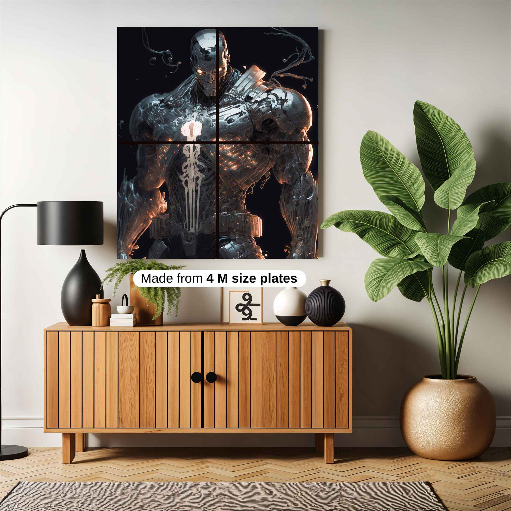 Cybernetic Gladiator Safe Wall Magnetic / M