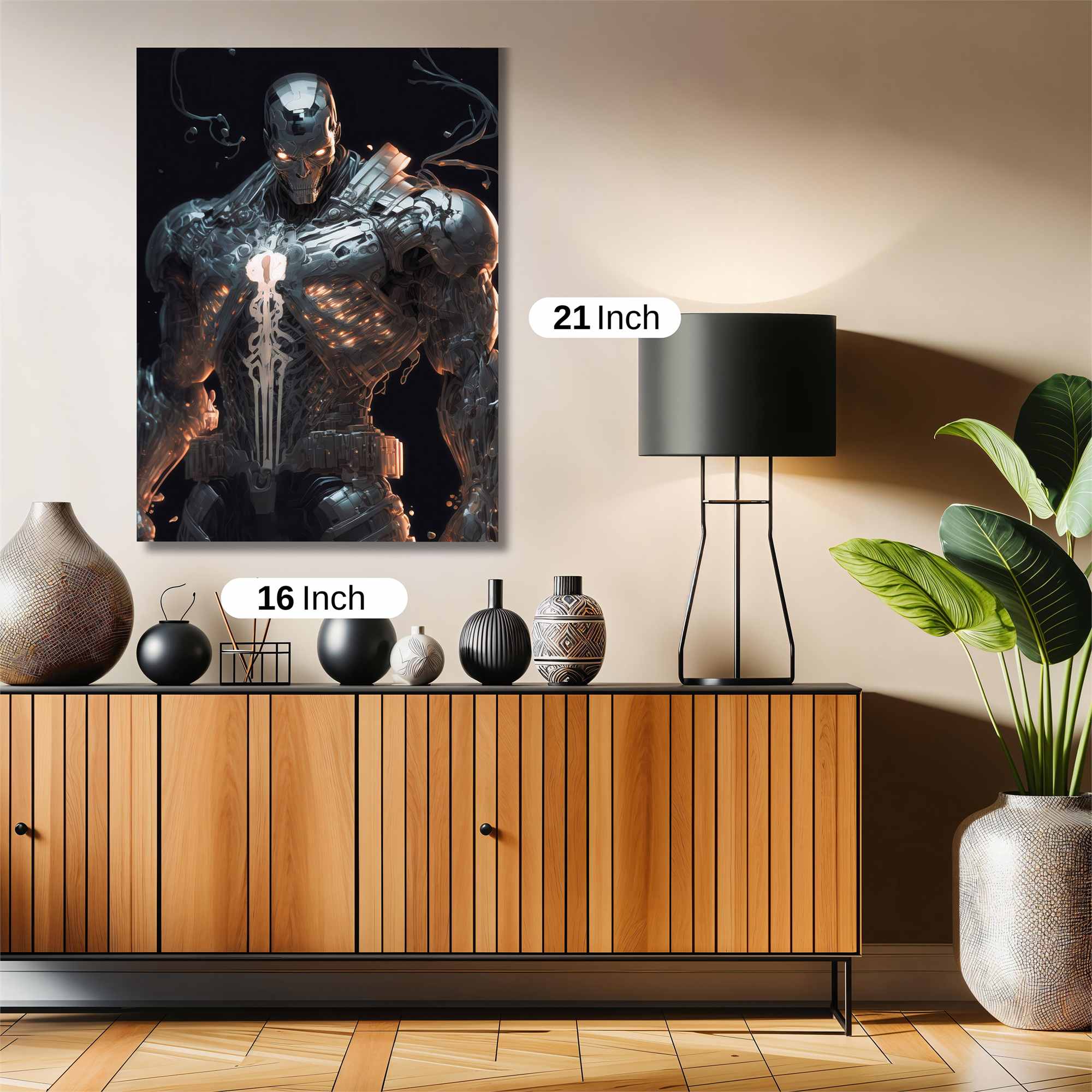 Cybernetic Gladiator Safe Wall Magnetic / M