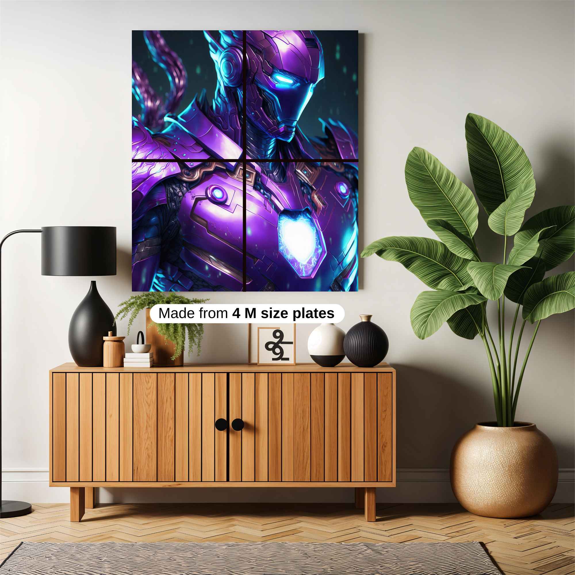 Titanium Luminescence Safe Wall Magnetic / M