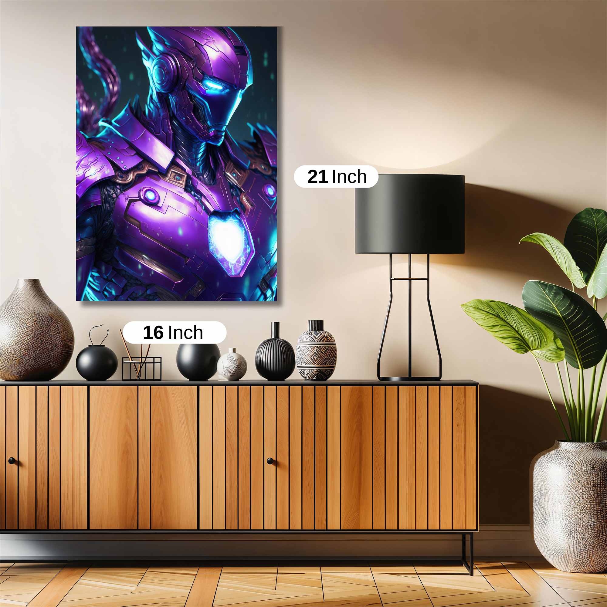 Titanium Luminescence Safe Wall Magnetic / M