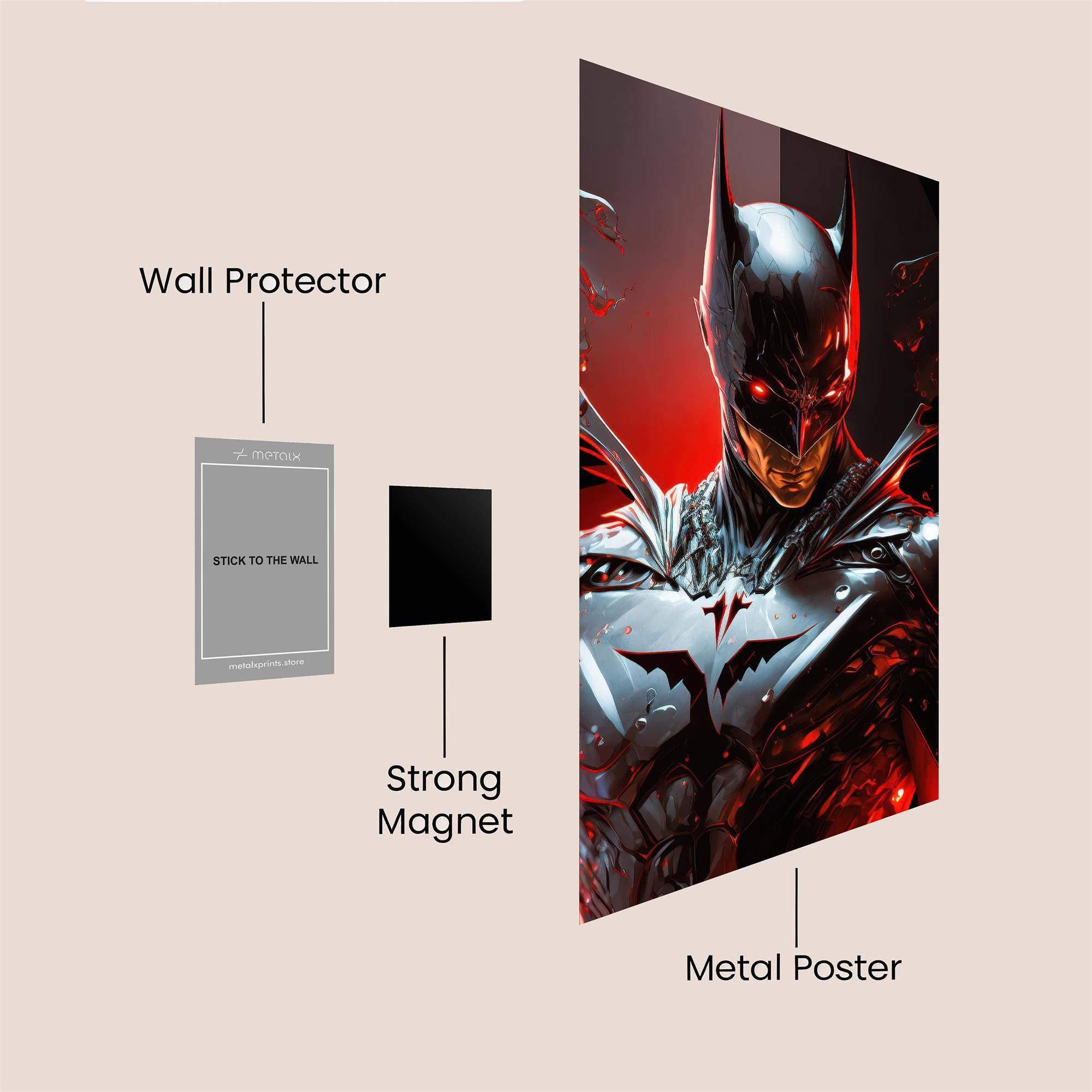 Batman Blaze Safe Wall Magnetic / M