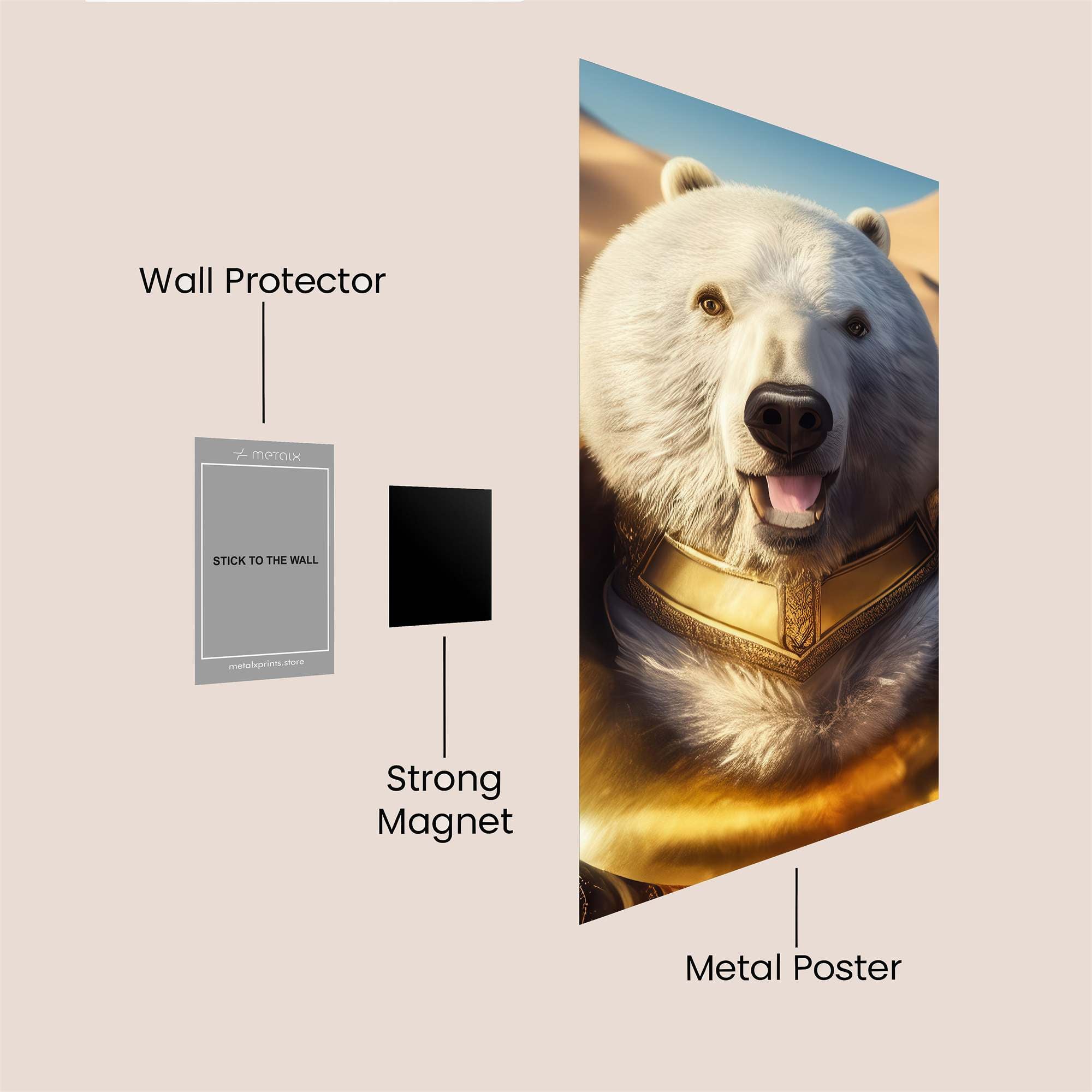 Regal Bearrior Safe Wall Magnetic / M